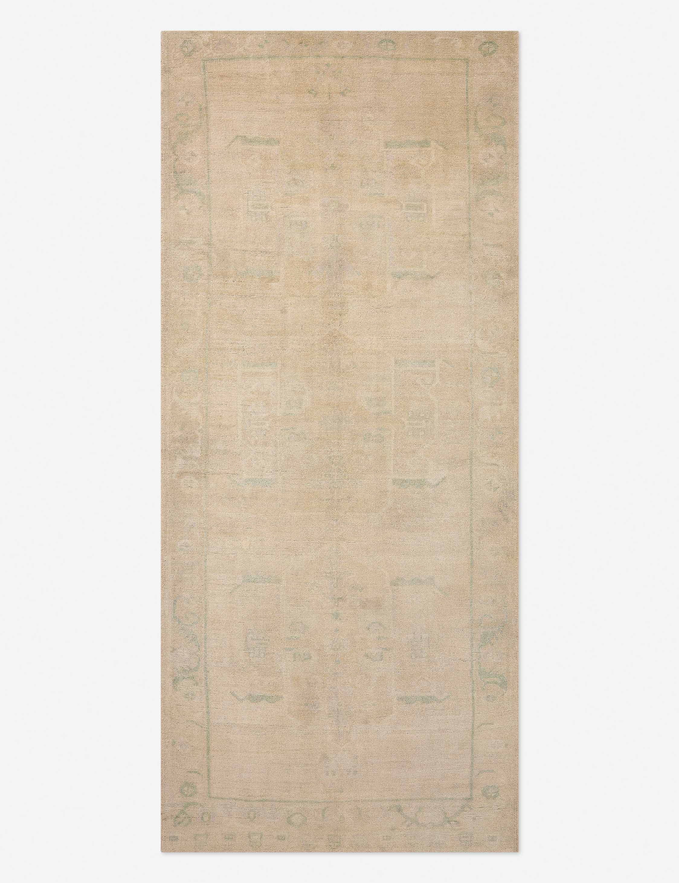Lulu and Georgia - Vintage Turkish Hand - Knotted Wool Runner Rug No. 606, 4'11" x 11'5"