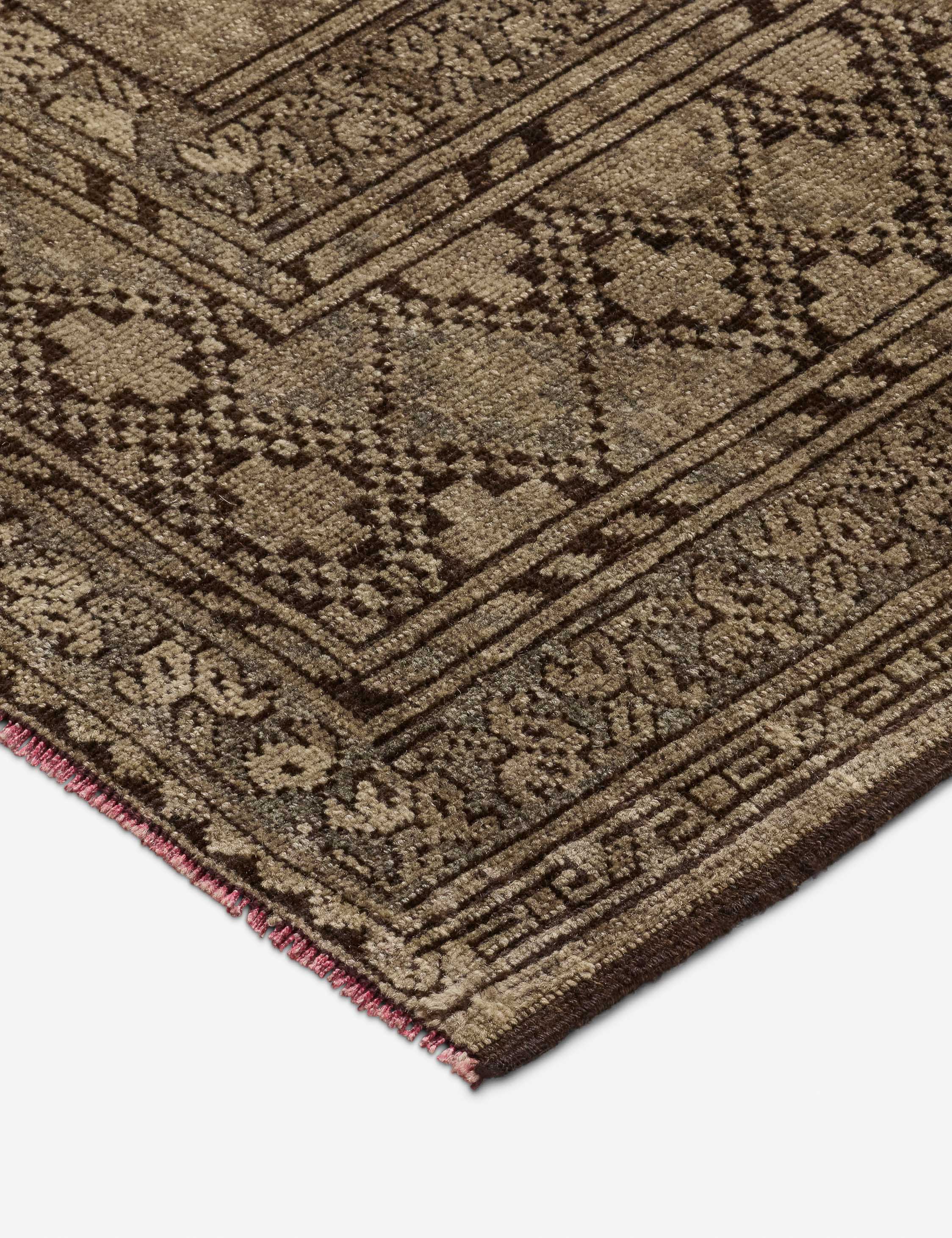 Lulu and Georgia - Vintage Turkish Hand - Knotted Wool Rug No. 607, 7'2" x 8'8"