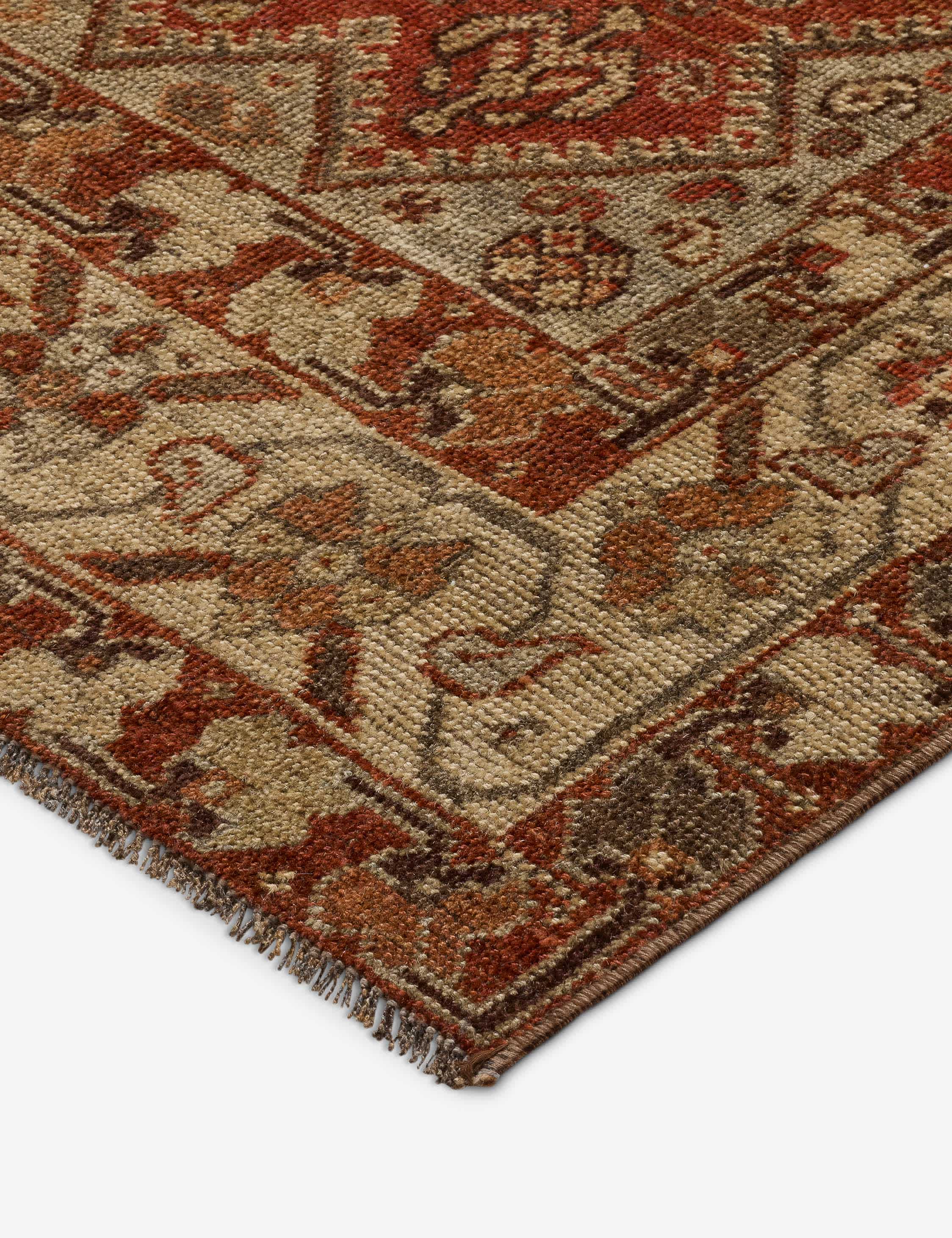 Lulu and Georgia - Vintage Turkish Hand - Knotted Wool Rug No. 611, 6'1" x 9'3"