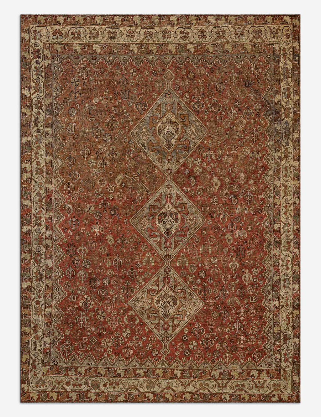 Lulu and Georgia - Vintage Turkish Hand - Knotted Wool Rug No. 611, 6'1" x 9'3"