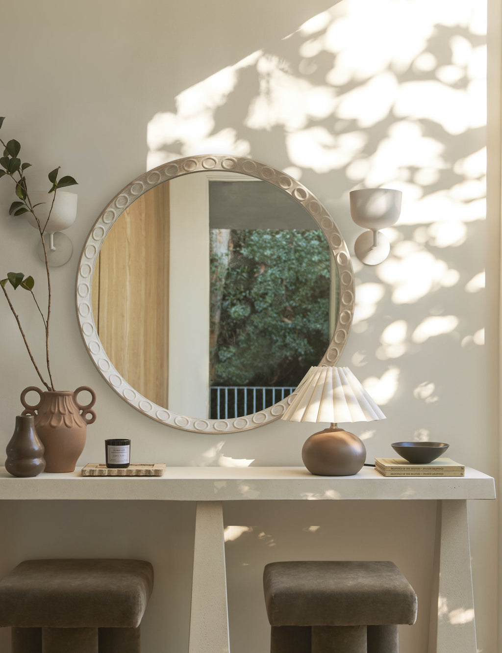Lulu and Georgia - Correa Round Mirror
