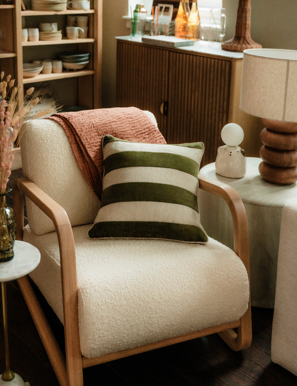 Lulu and Georgia - Borroto Velvet Stripe Pillow