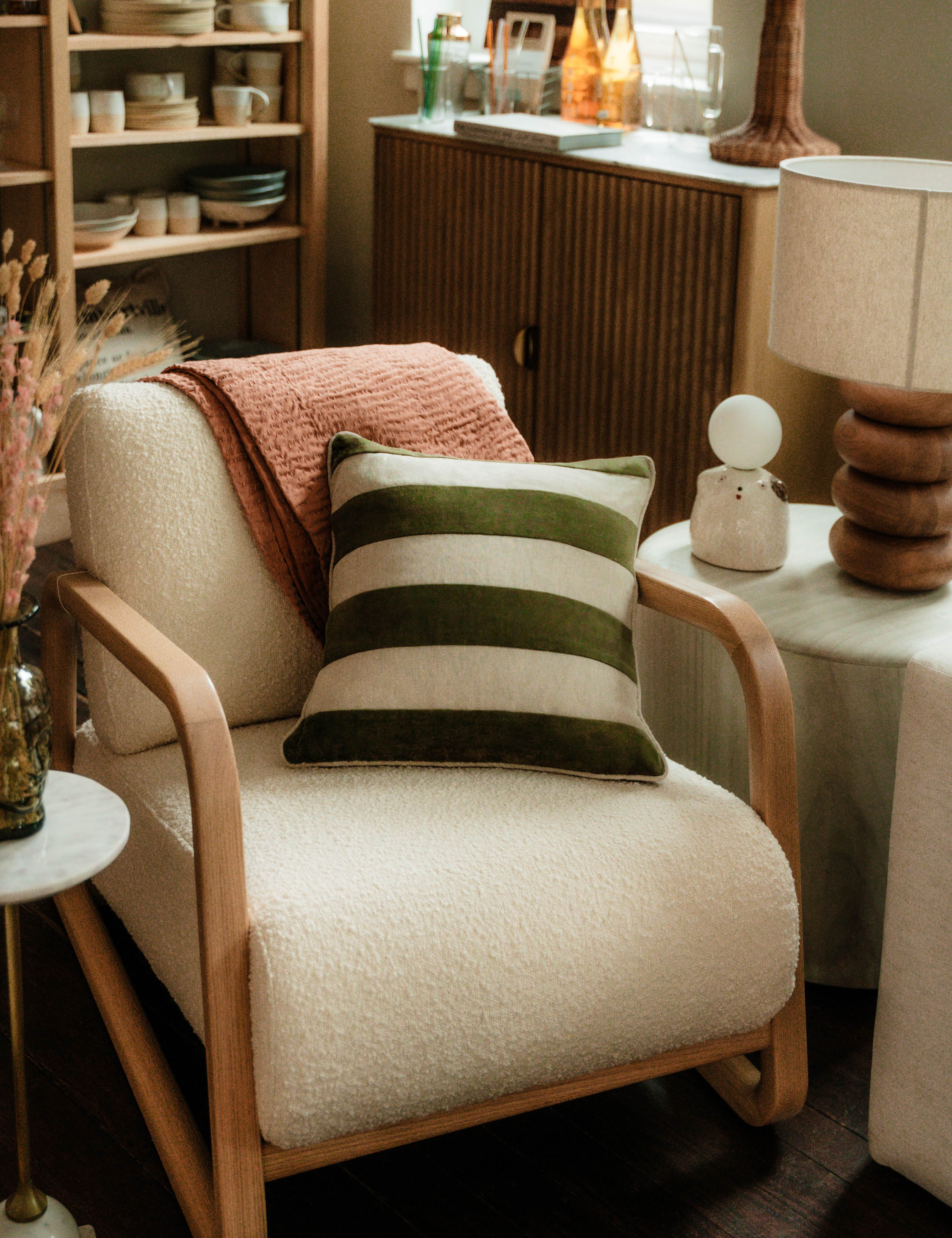 Lulu and Georgia - Borroto Velvet Stripe Pillow