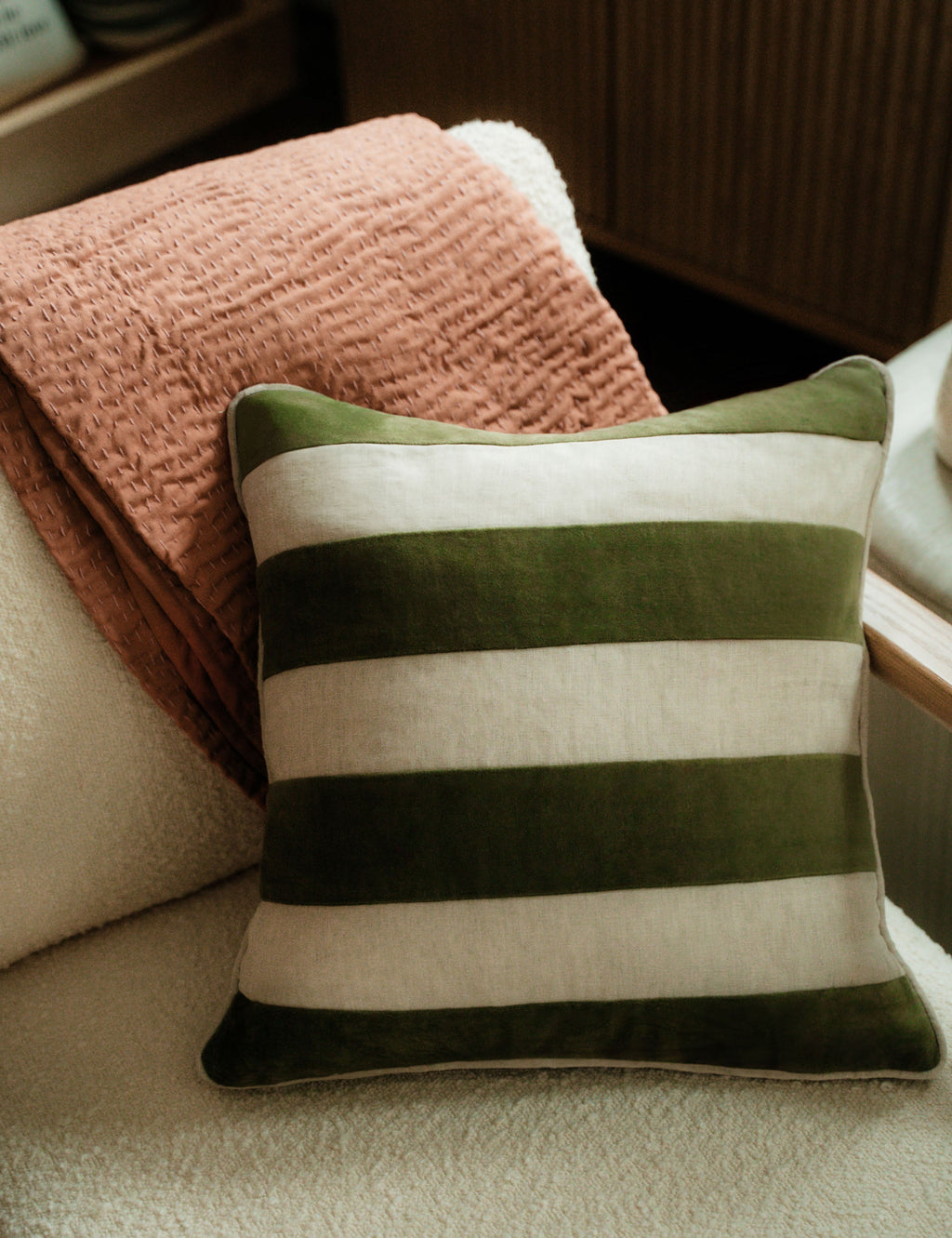 Lulu and Georgia - Borroto Velvet Stripe Pillow