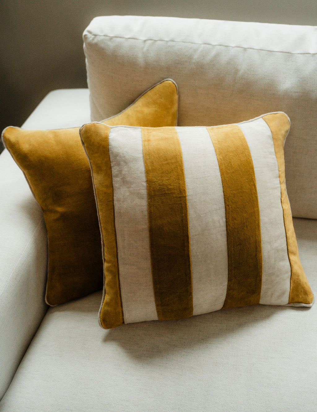Lulu and Georgia - Borroto Velvet Stripe Pillow