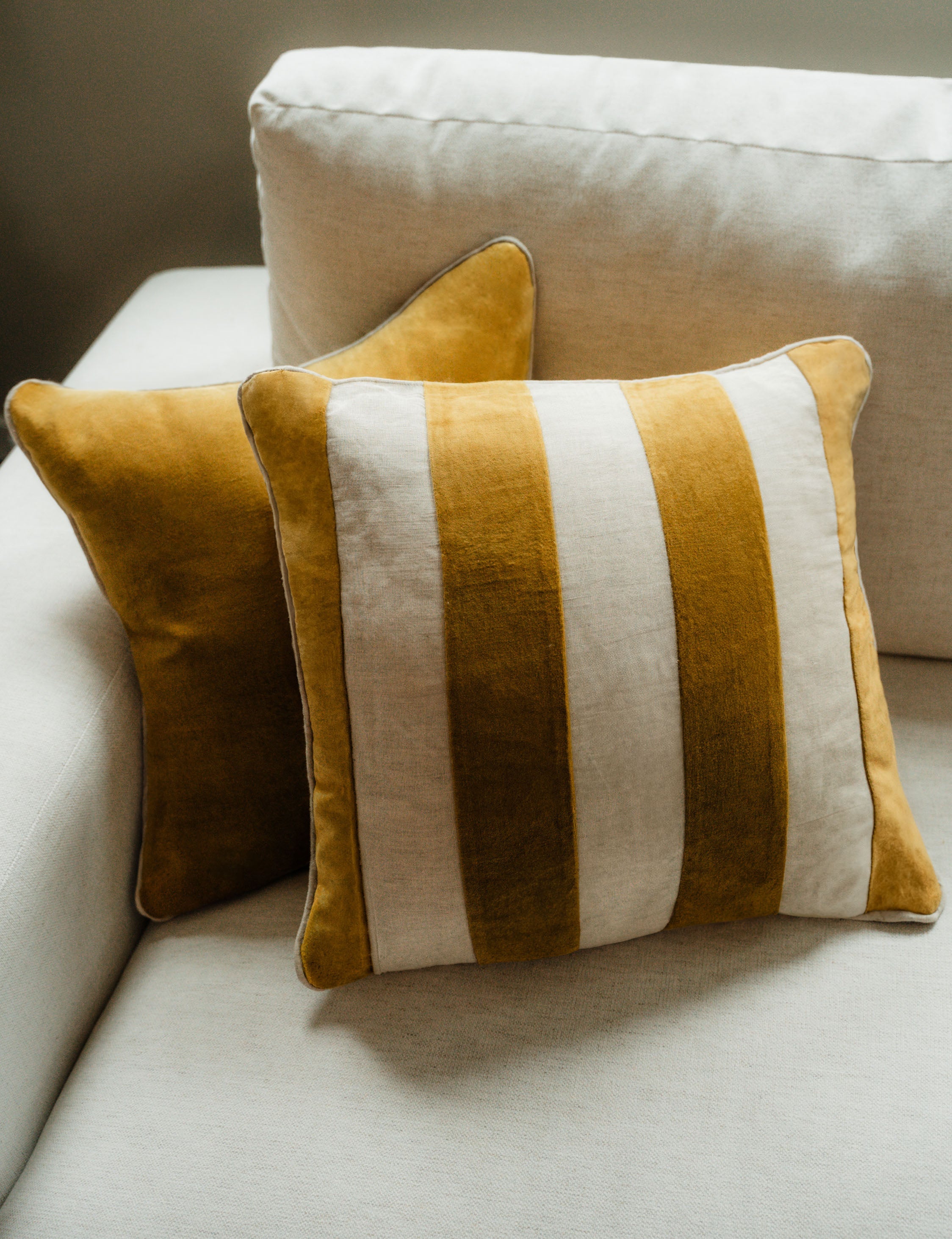 Lulu and Georgia - Borroto Velvet Stripe Pillow