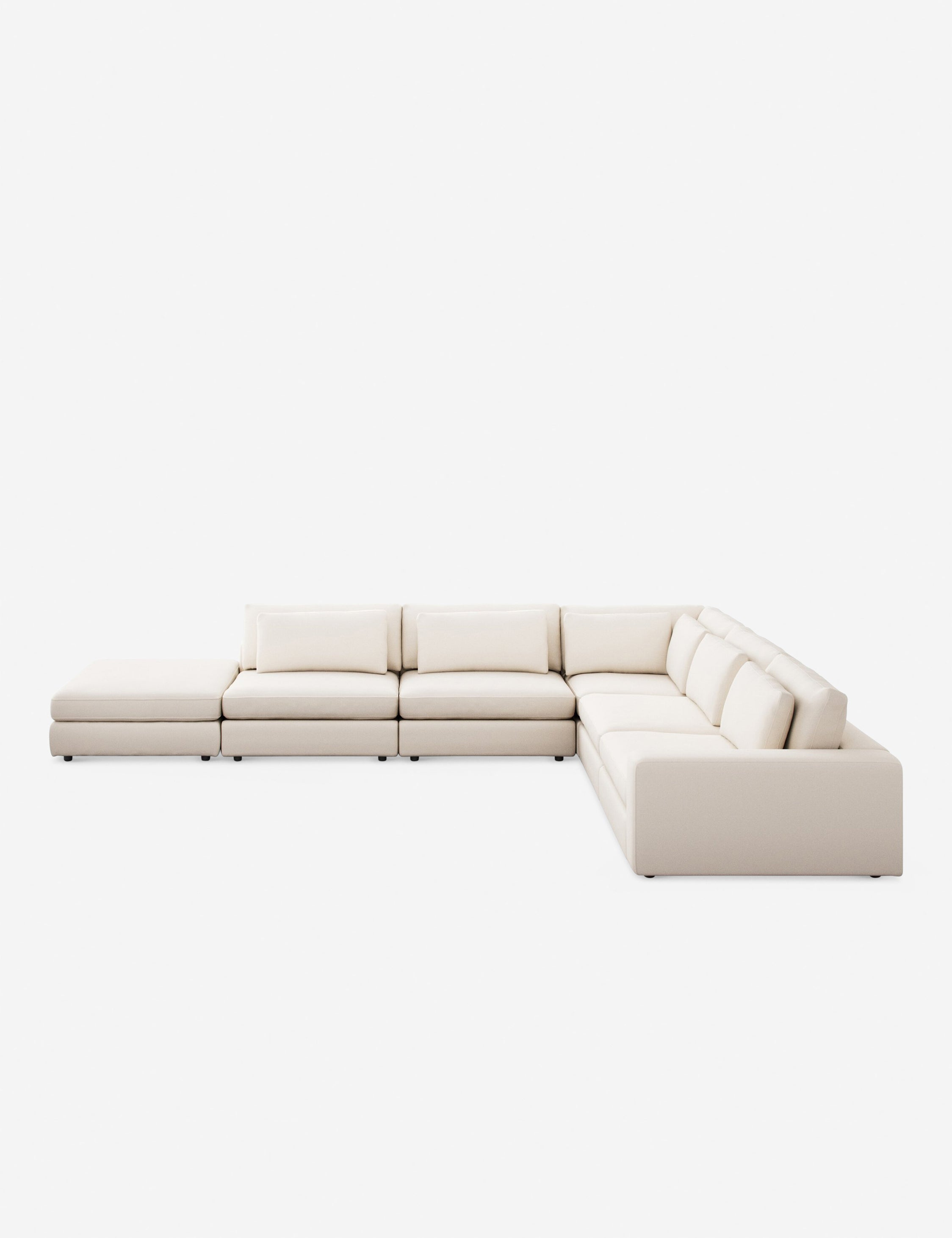 Lulu and Georgia - Creswell 5 - Piece Sectional Sofa with Ottoman
