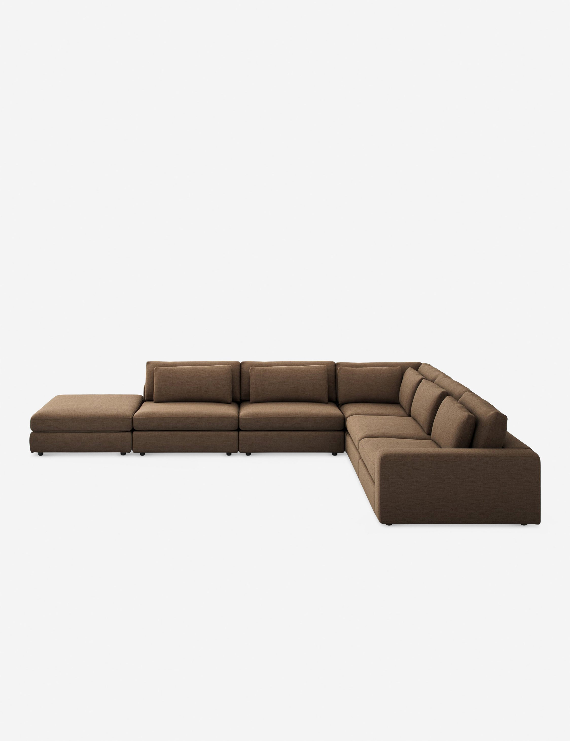Lulu and Georgia - Creswell 5 - Piece Sectional Sofa with Ottoman