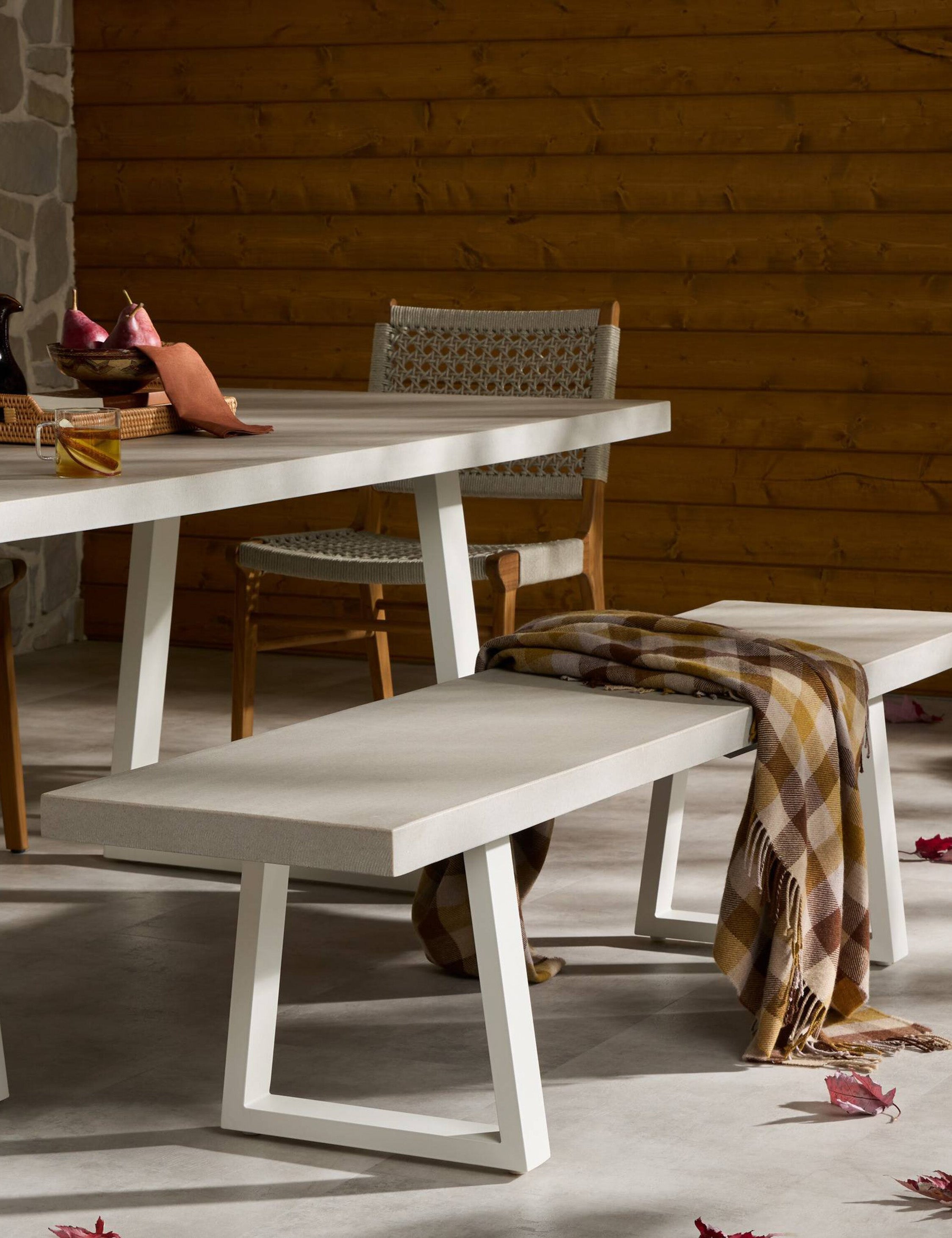 Lulu and Georgia - Hollis Indoor / Outdoor Dining Bench