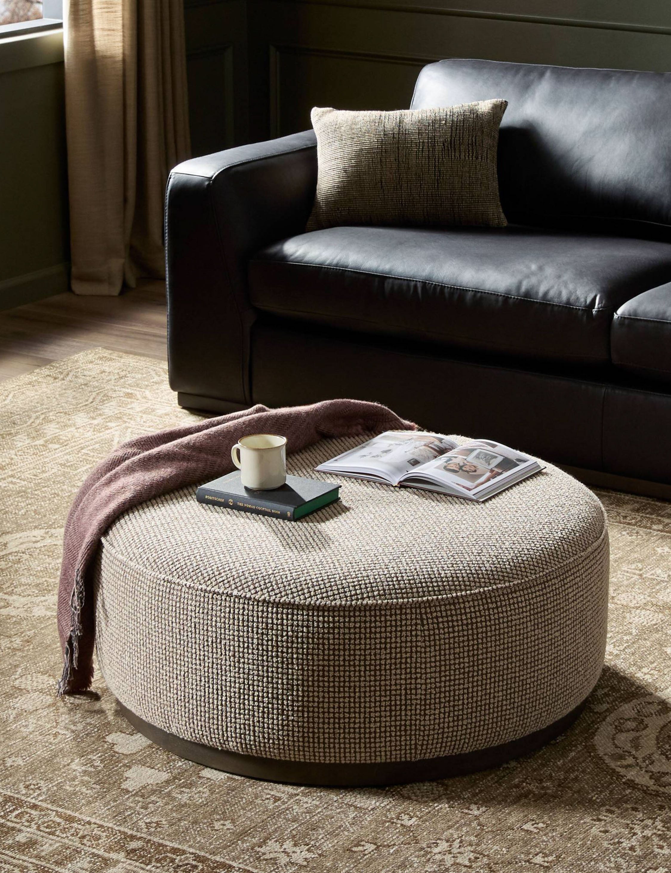 Lulu and Georgia - Aldora Round Ottoman