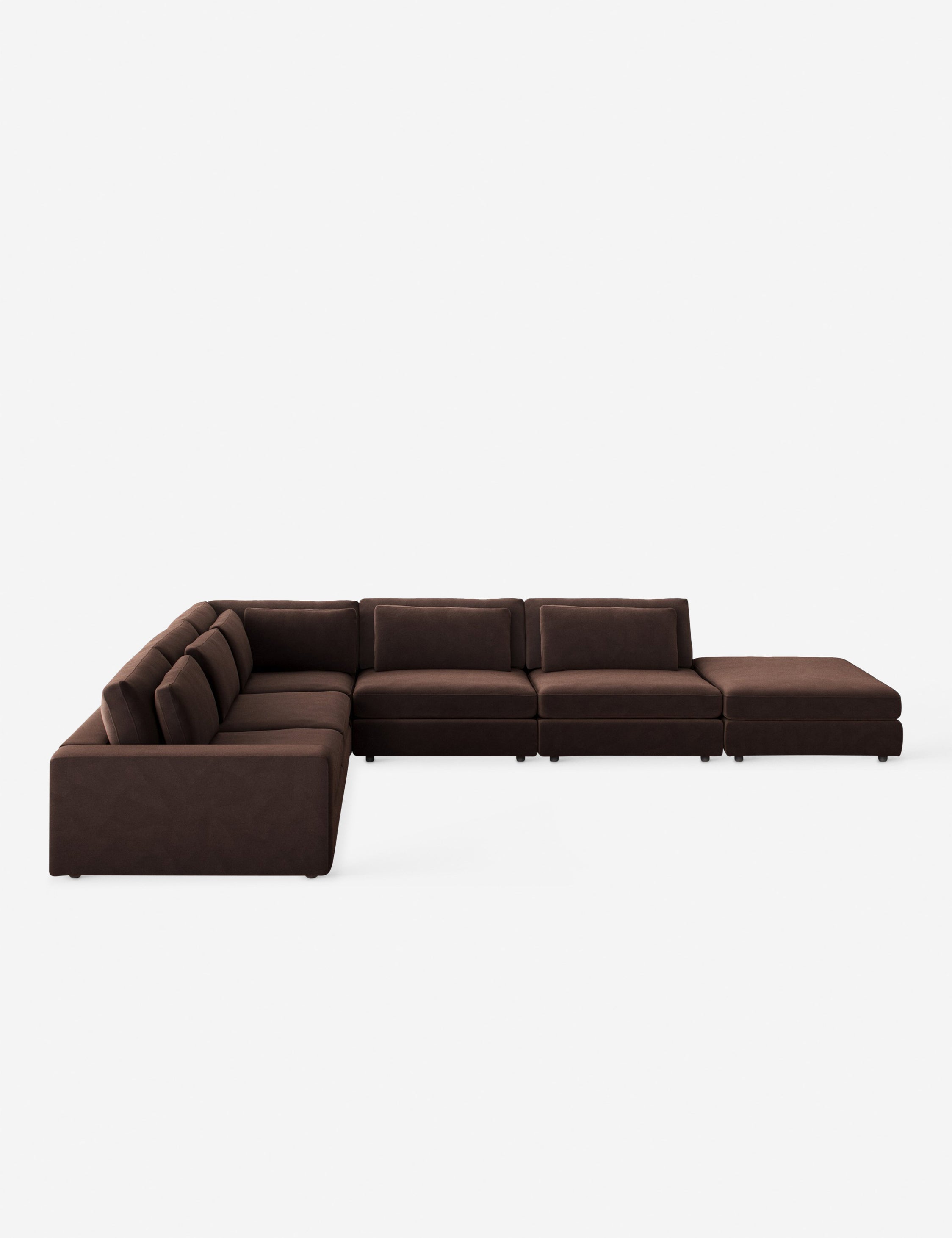 Lulu and Georgia - Creswell 5 - Piece Sectional Sofa with Ottoman