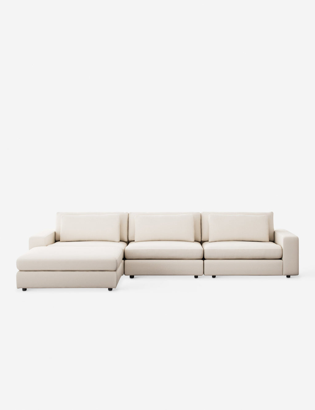Lulu and Georgia - Creswell Modular 3 - Piece Sectional Sofa with Ottoman