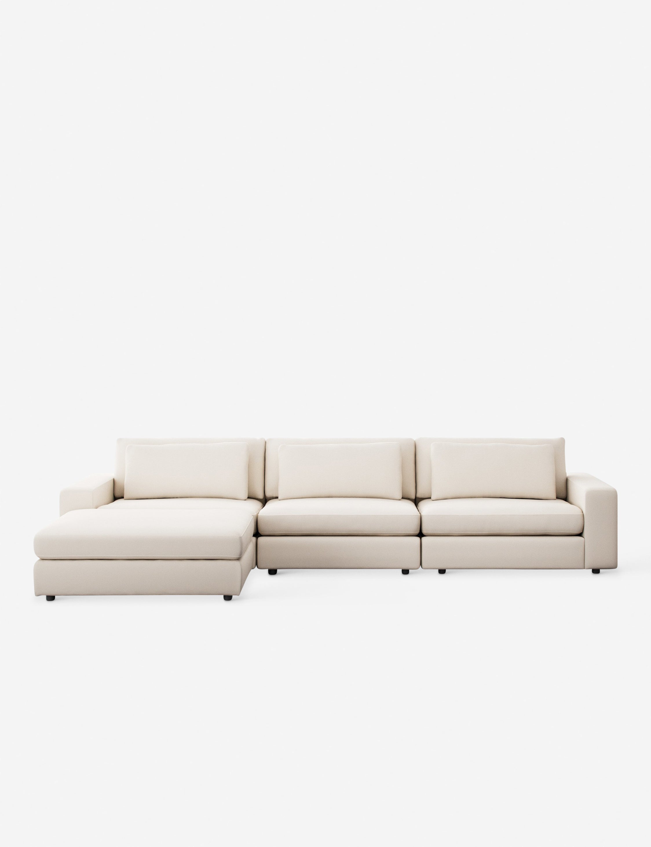 Lulu and Georgia - Creswell Modular 3 - Piece Sectional Sofa with Ottoman