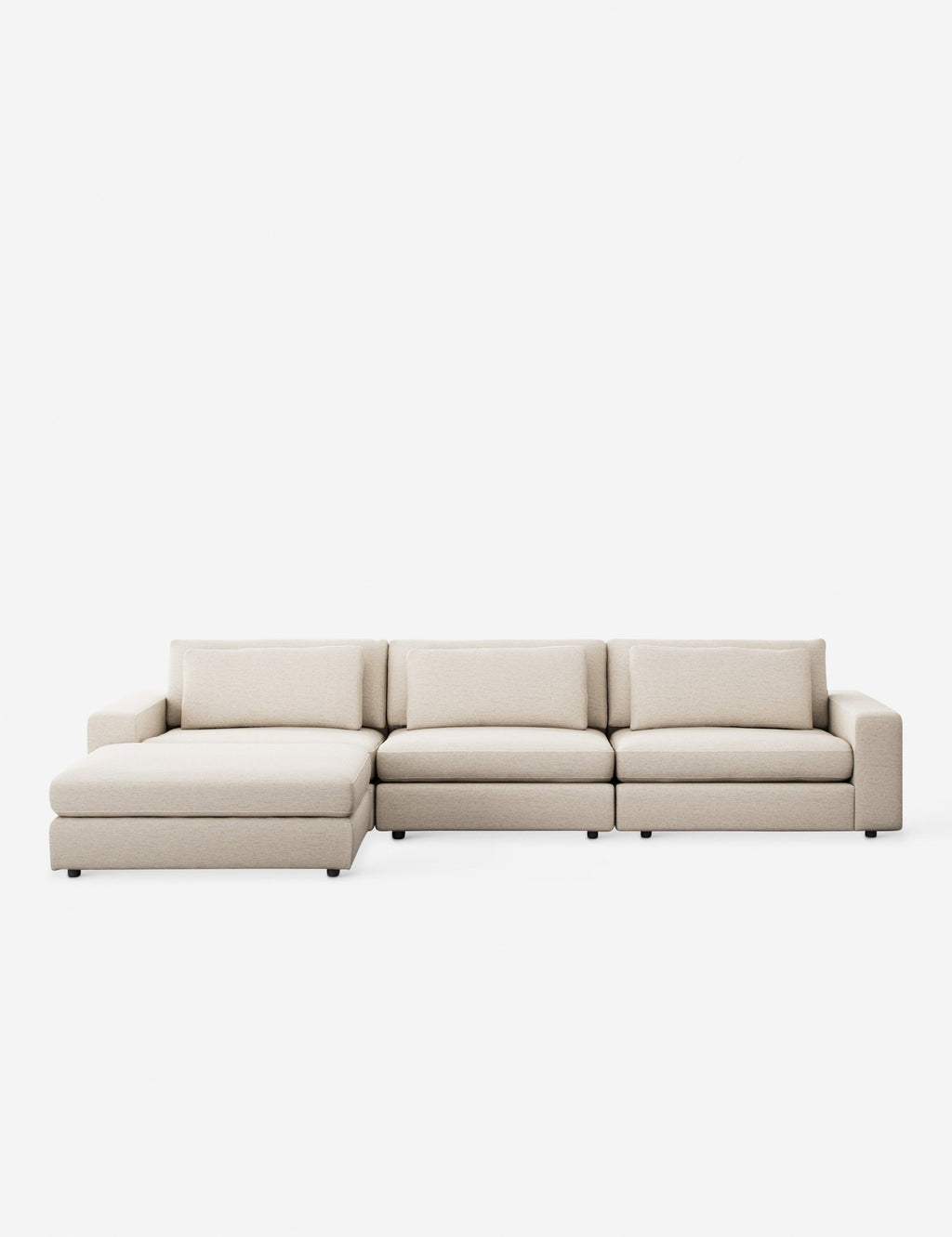 Lulu and Georgia - Creswell Modular 3 - Piece Sectional Sofa with Ottoman