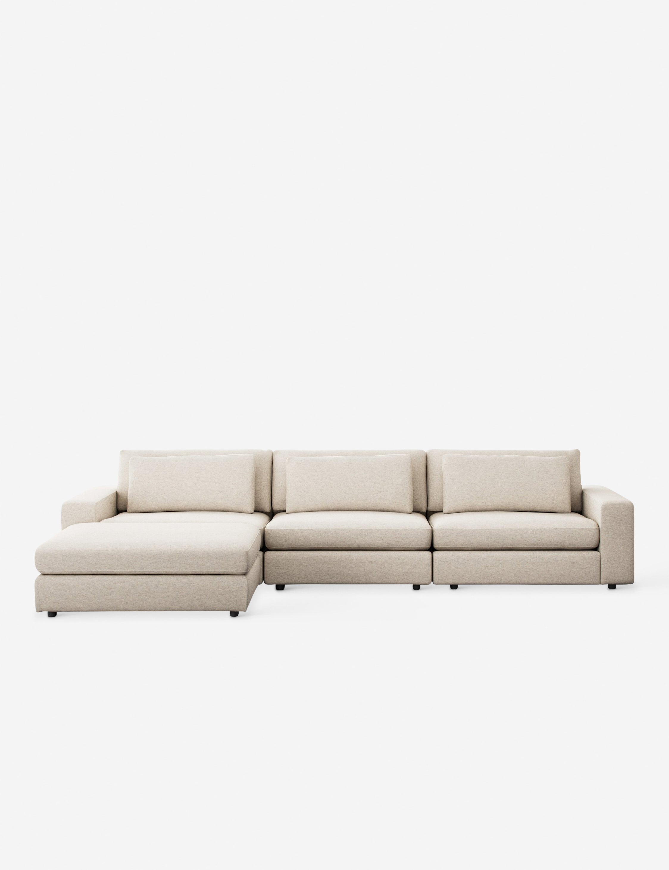 Lulu and Georgia - Creswell Modular 3 - Piece Sectional Sofa with Ottoman