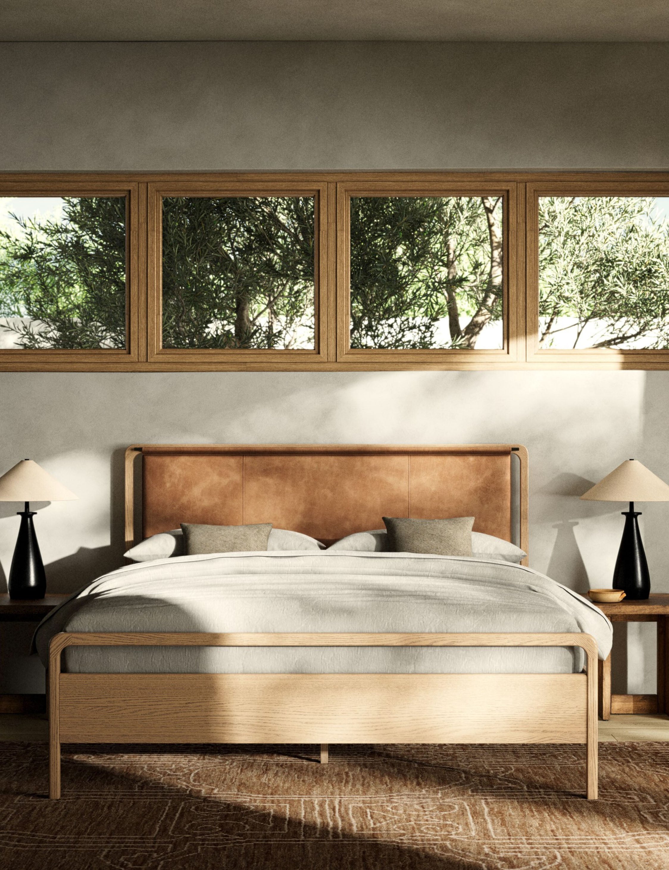 Lulu and Georgia - Tierney Leather Bed