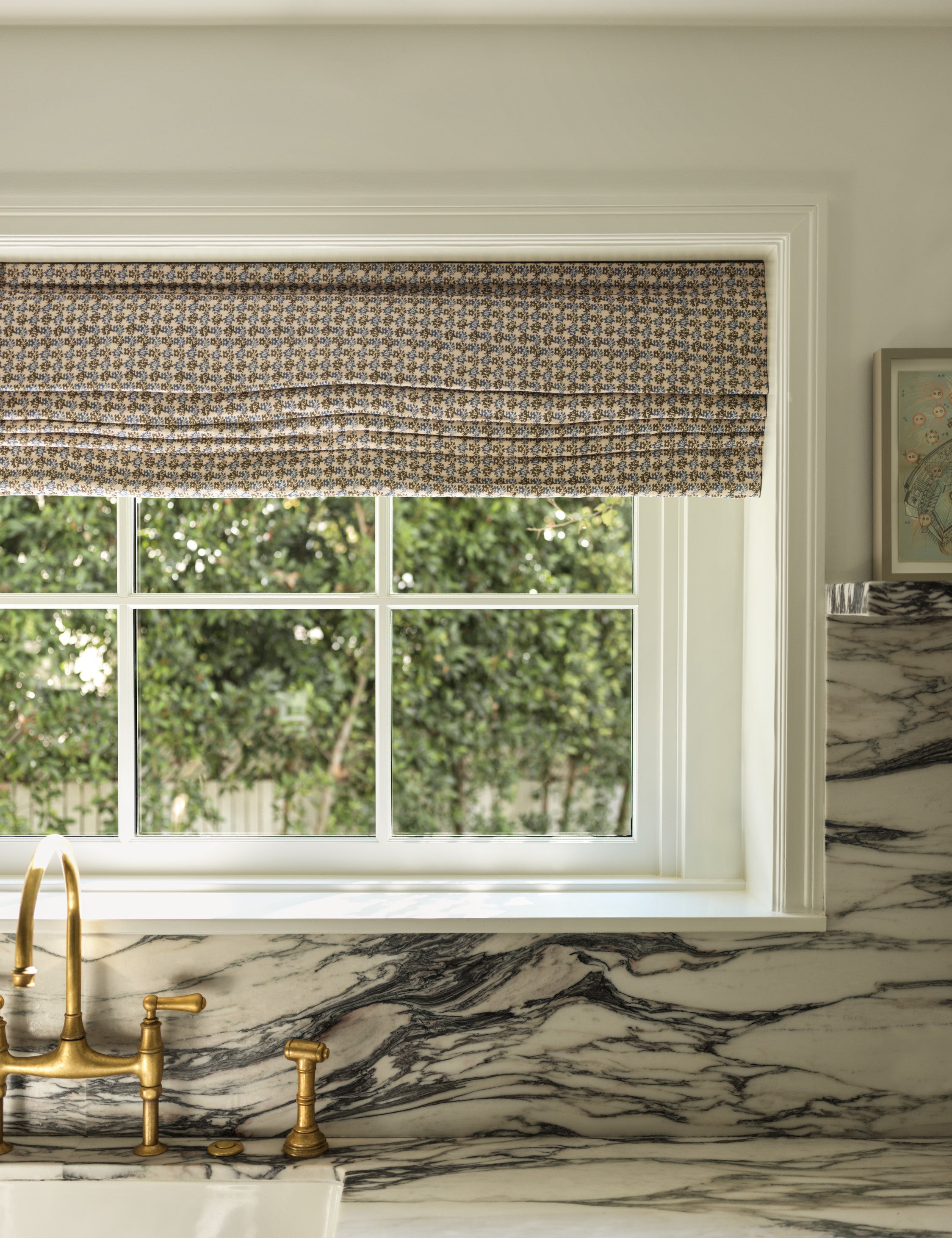Lulu and Georgia - Haris Linen Roman Shade by Heidi Caillier