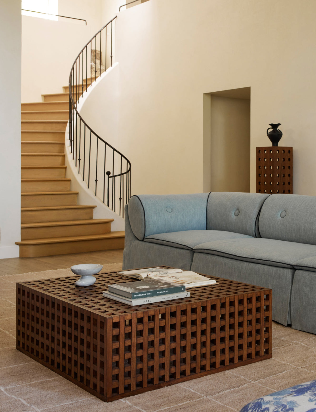 Lulu and Georgia - Open Box: Hila Square Coffee Table, Pecan by Sarah Sherman Samuel
