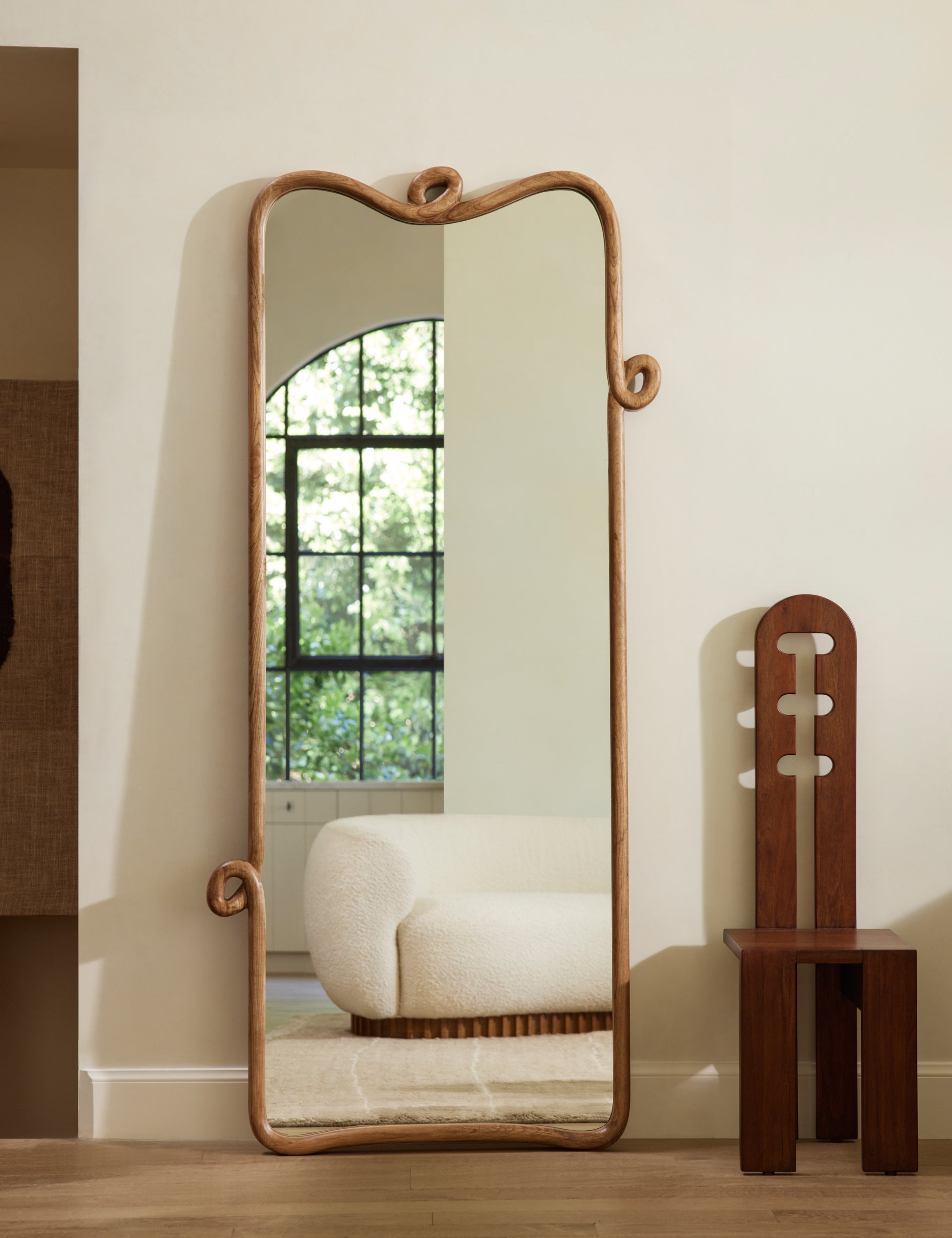 Lulu and Georgia - Looped Wood Full Length Mirror by Sarah Sherman Samuel
