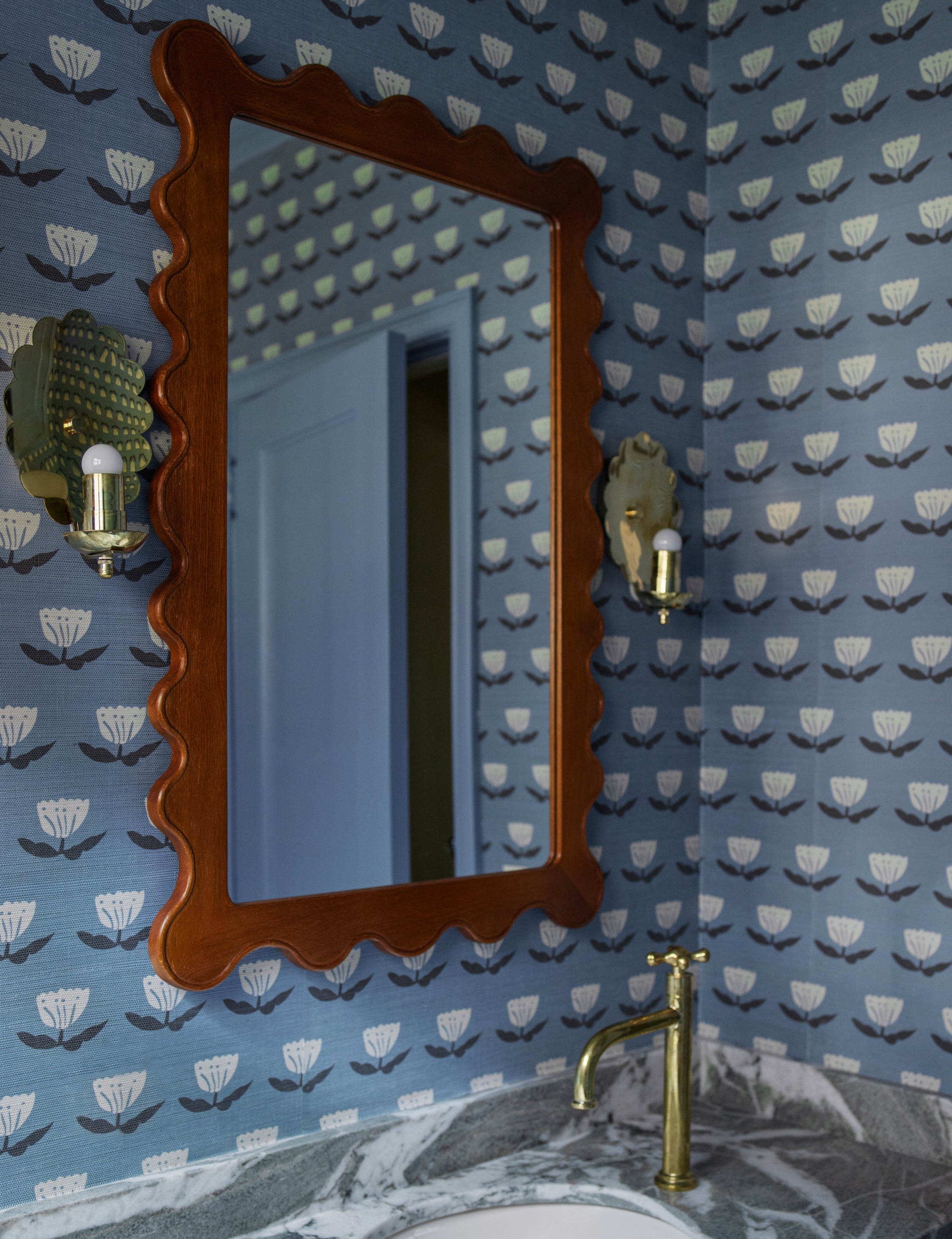 Lulu and Georgia - Janna Grasscloth Wallpaper by Sarah Sherman Samuel