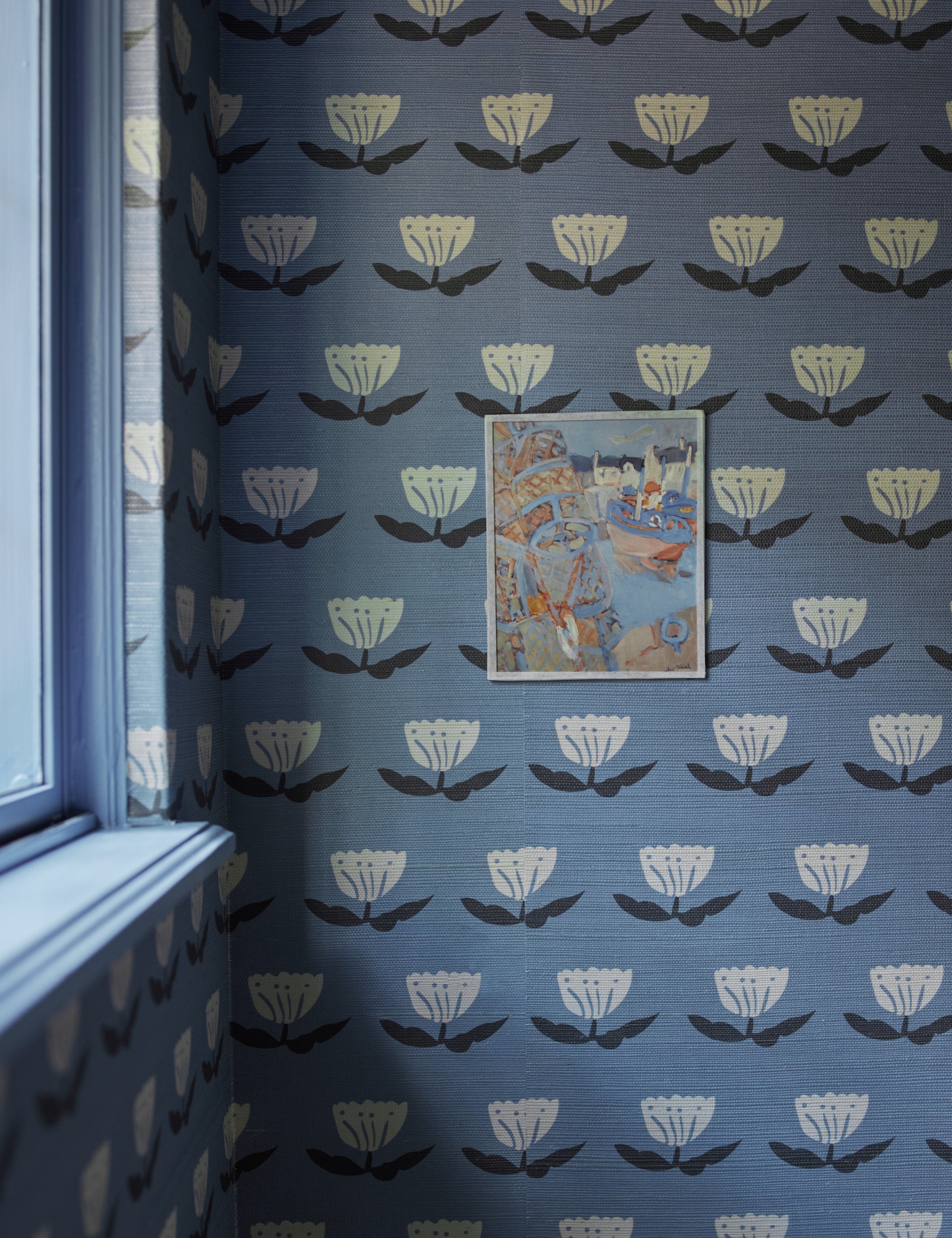Lulu and Georgia - Janna Grasscloth Wallpaper by Sarah Sherman Samuel
