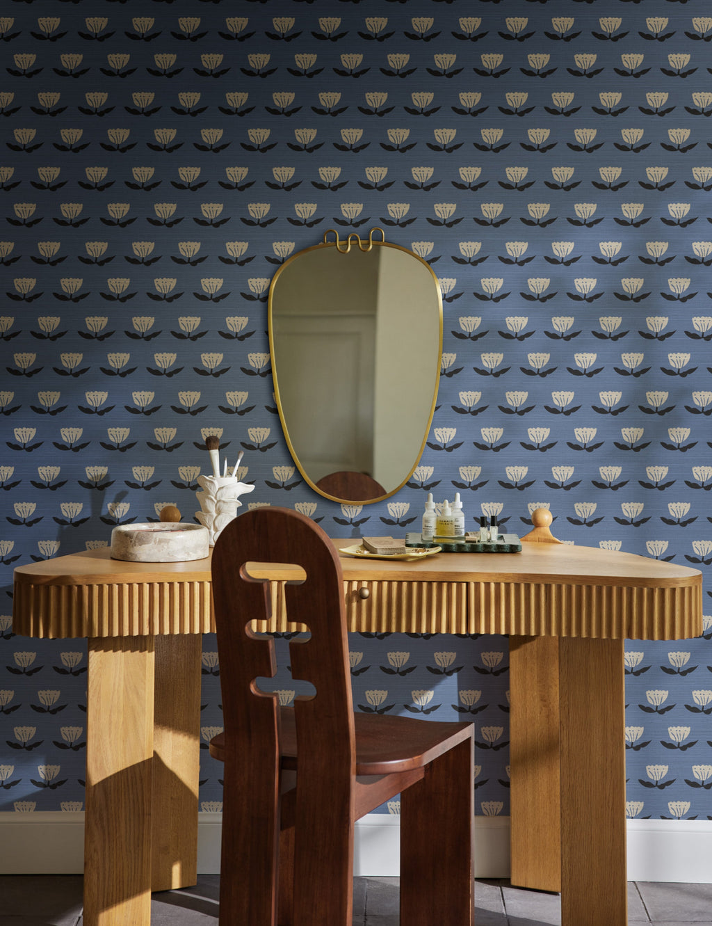 Lulu and Georgia - Janna Grasscloth Wallpaper by Sarah Sherman Samuel