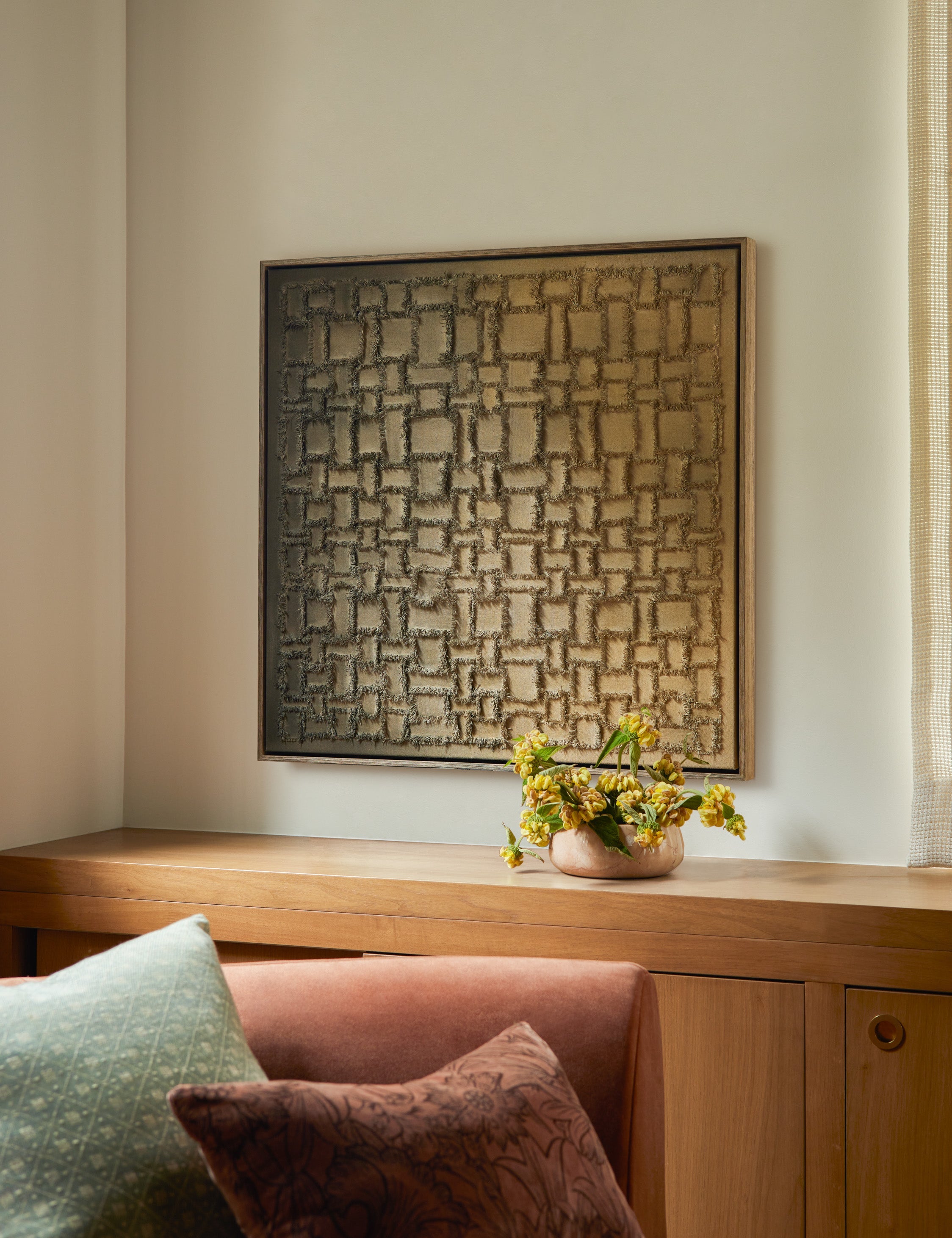 Lulu and Georgia - All Torn Up Square Wall Art by Danielle Davis