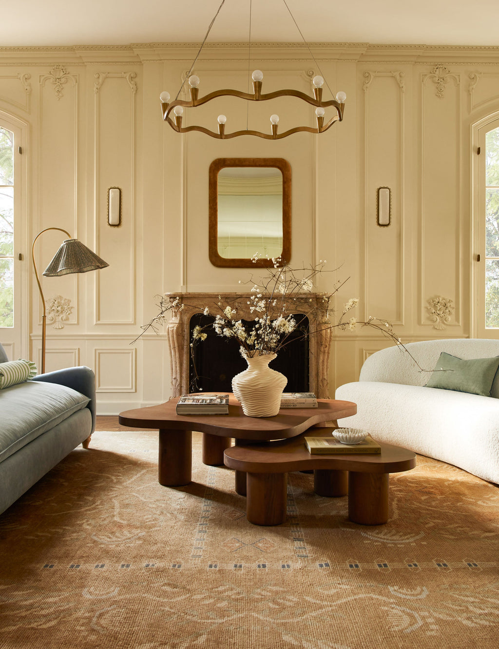 Lulu and Georgia - Annalee Upholstered Mantel Mirror