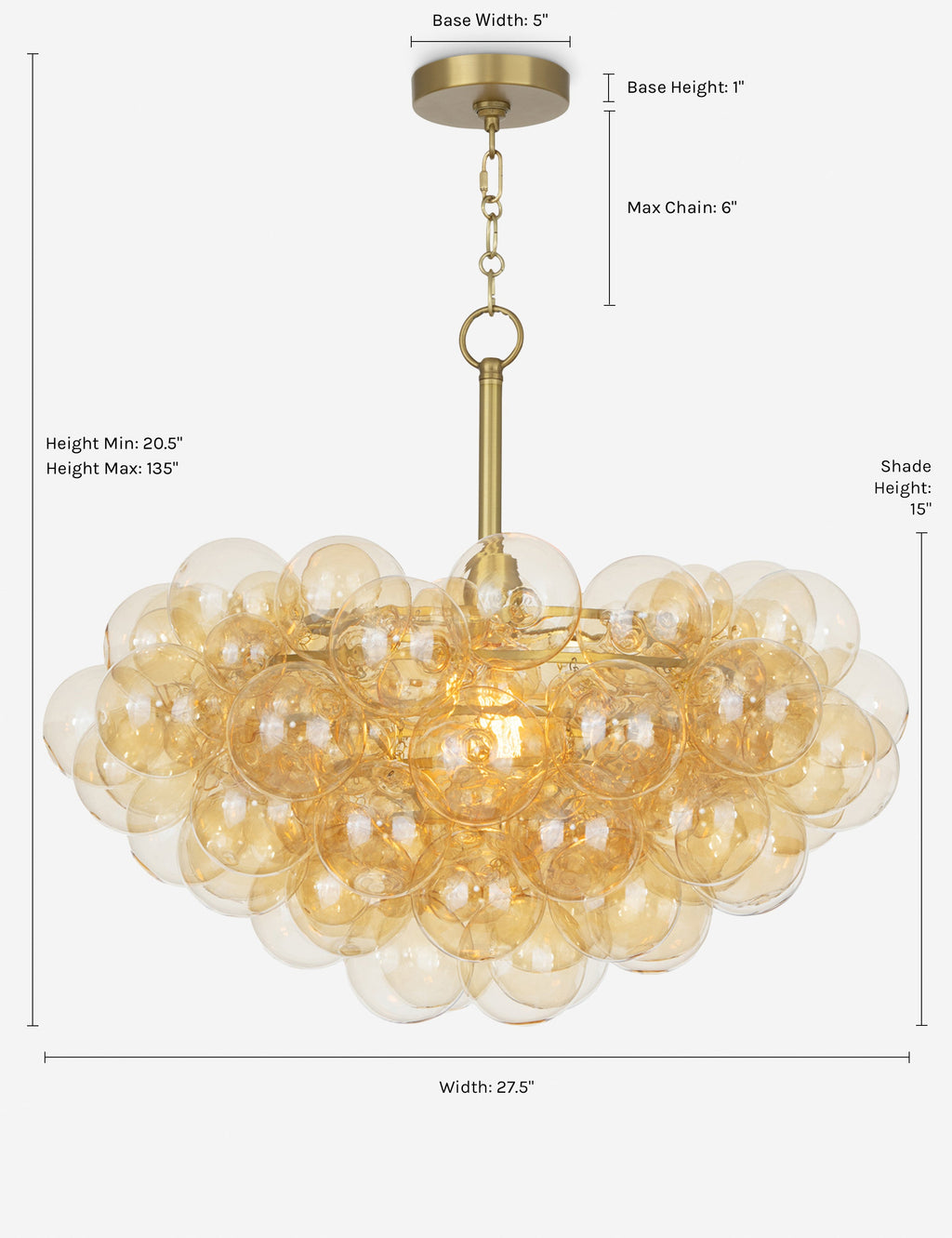 Lulu and Georgia - Bubbles Chandelier by Regina Andrew