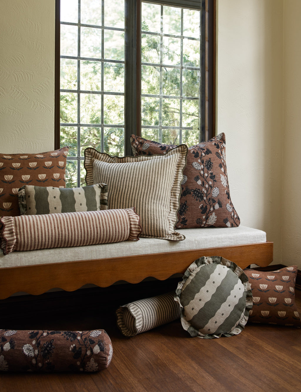 Lulu and Georgia - Vini Botanical Jacquard Pillow by Sarah Sherman Samuel