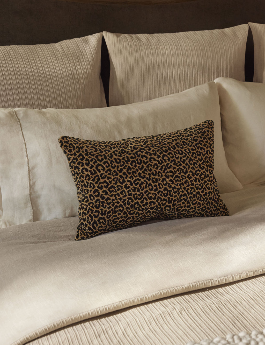 Lulu and Georgia - Panthera Velvet Lumbar Pillow by Scalamandre