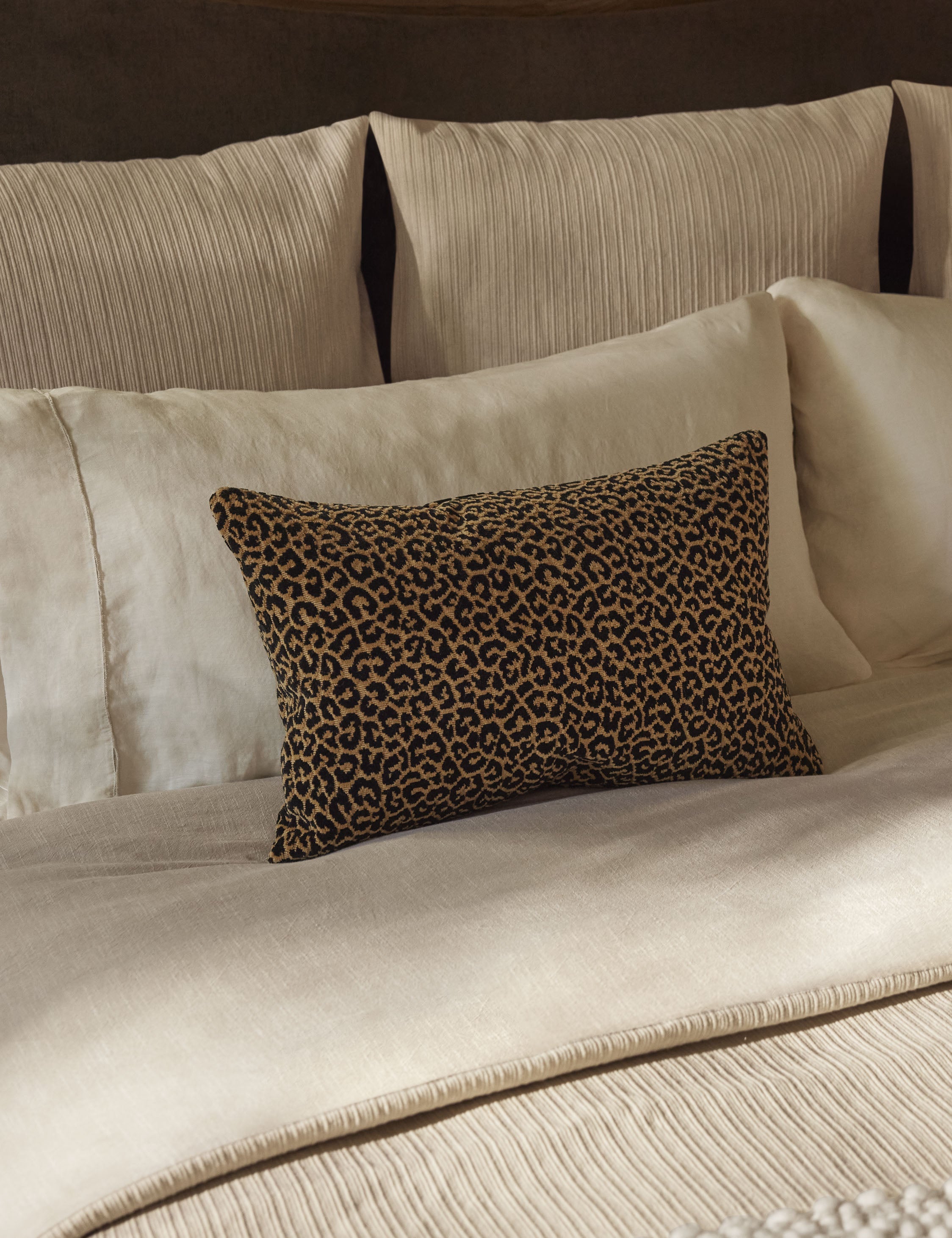 Lulu and Georgia - Panthera Velvet Lumbar Pillow by Scalamandre