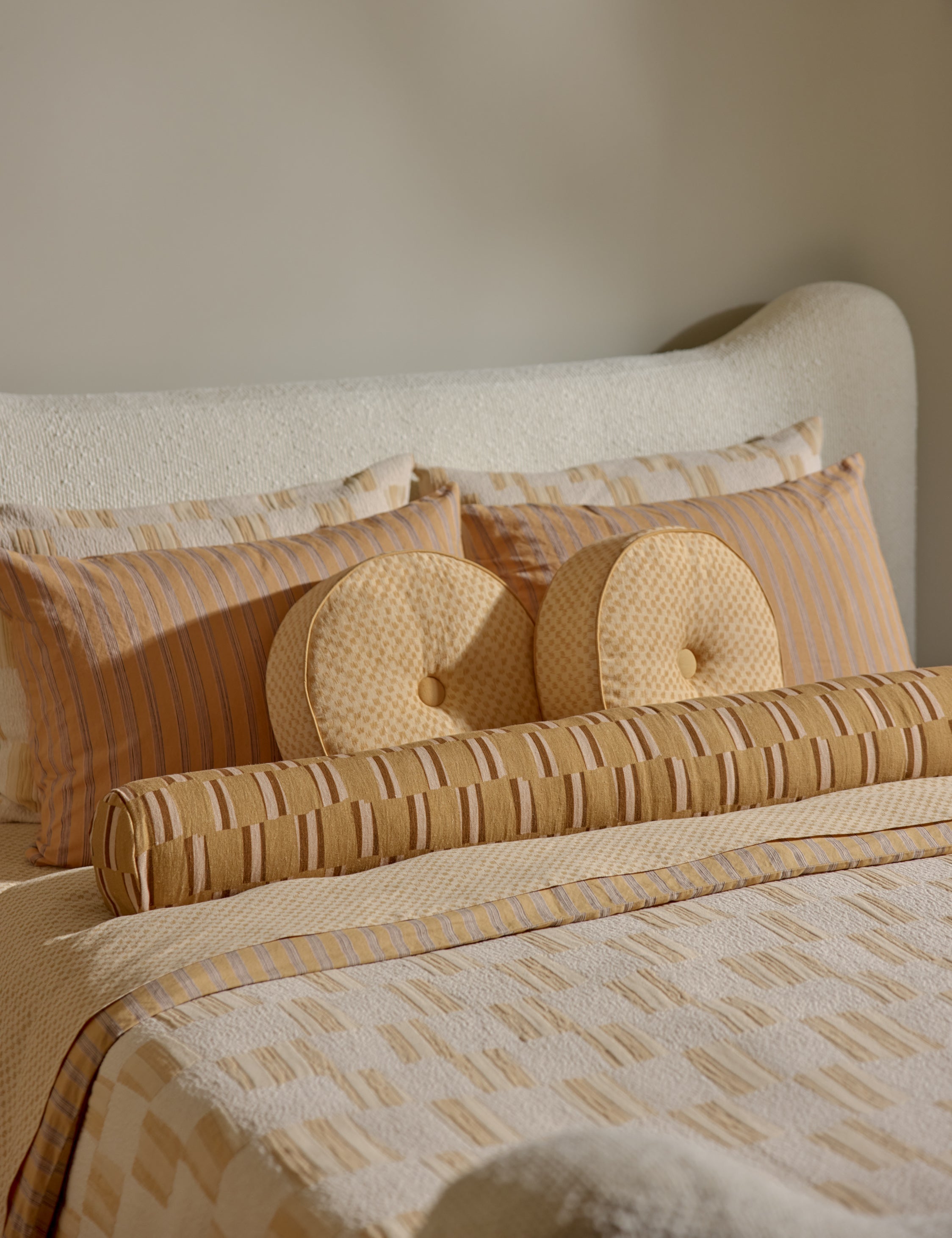 Lulu and Georgia - Ikoni Linen Long Bolster Pillow by Sarah Sherman Samuel