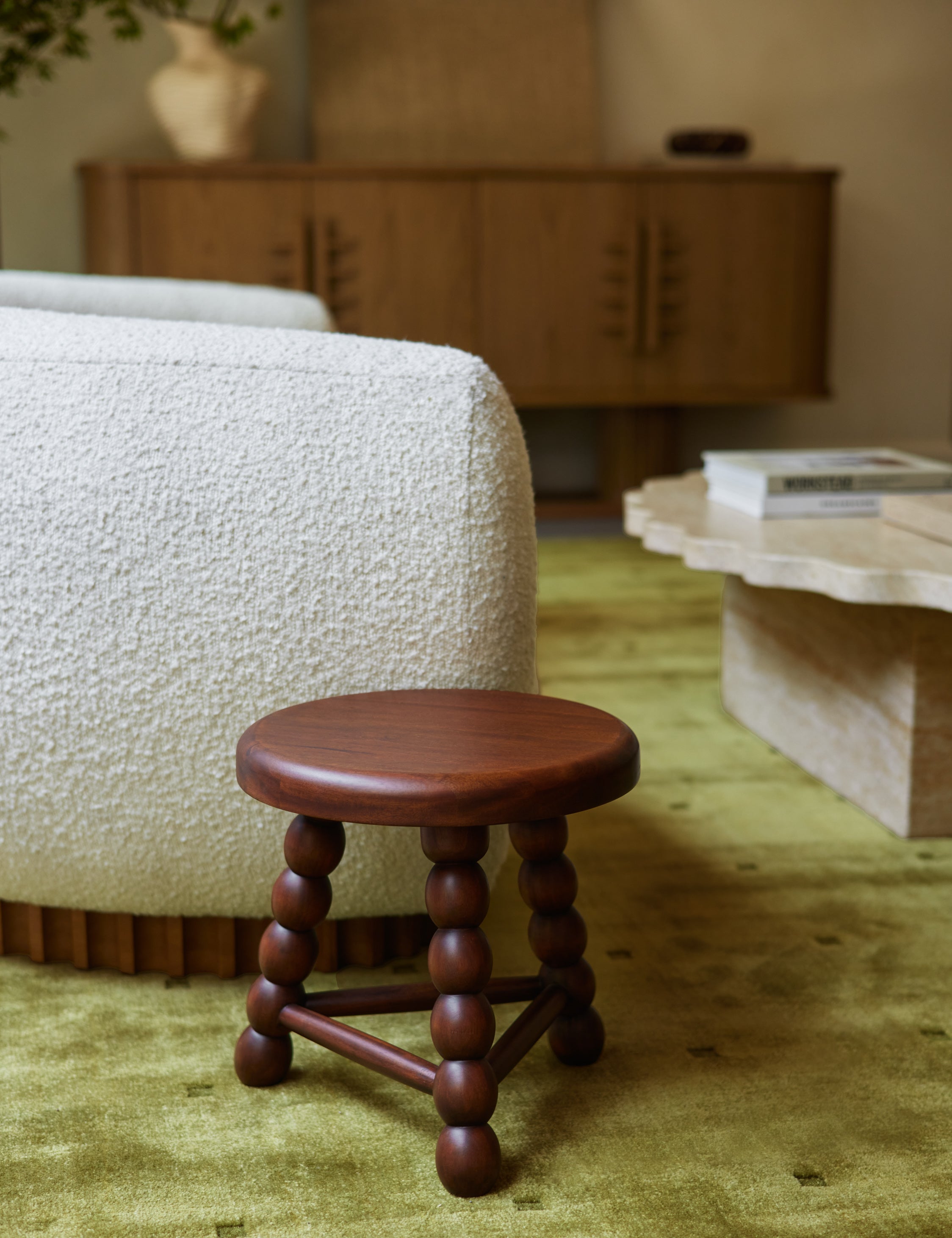 Lulu and Georgia - Pikku Round Foot Stool by Sarah Sherman Samuel