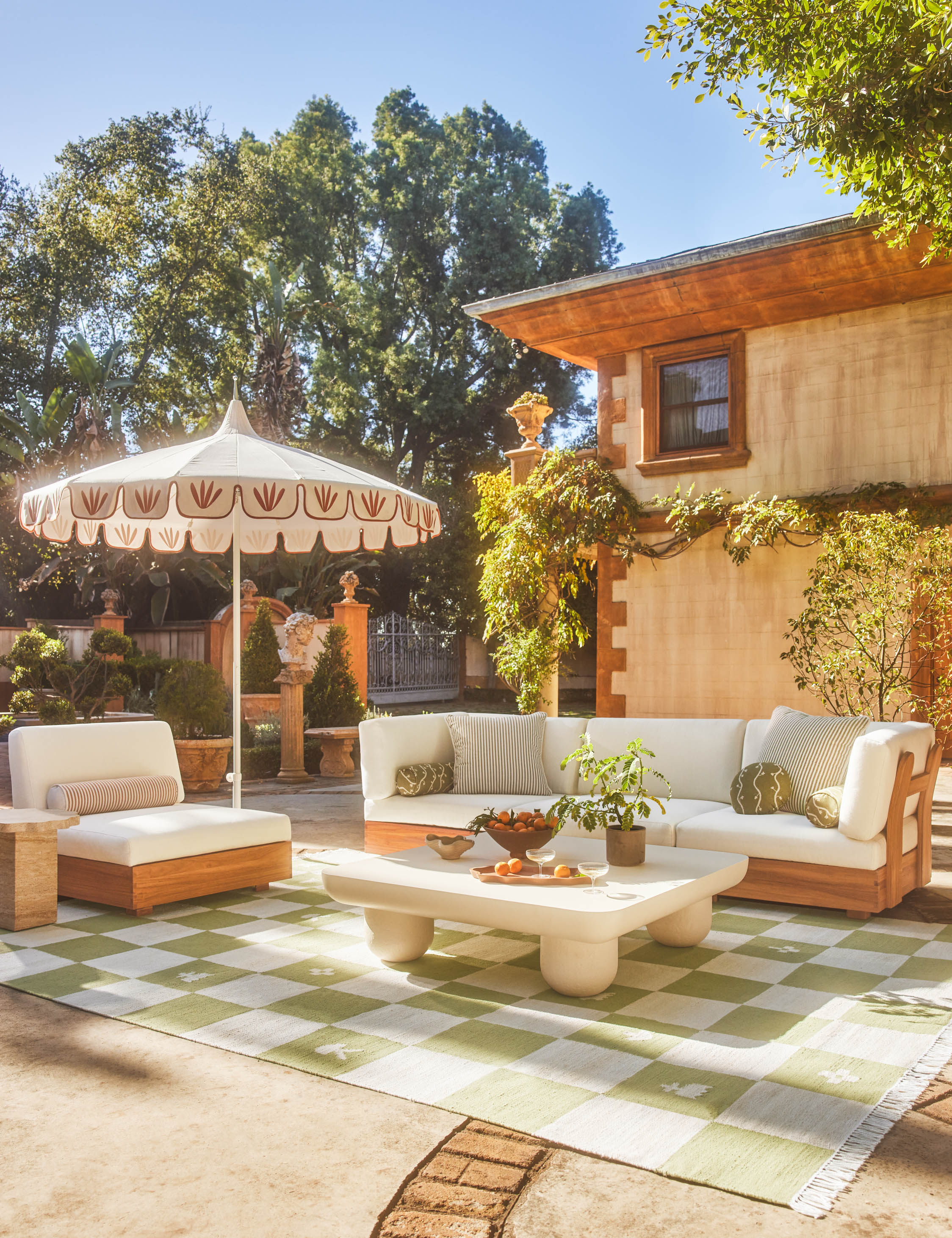 Lulu and Georgia - Abbot Outdoor Modular Chaise Sectional Sofa by Sarah Sherman Samuel