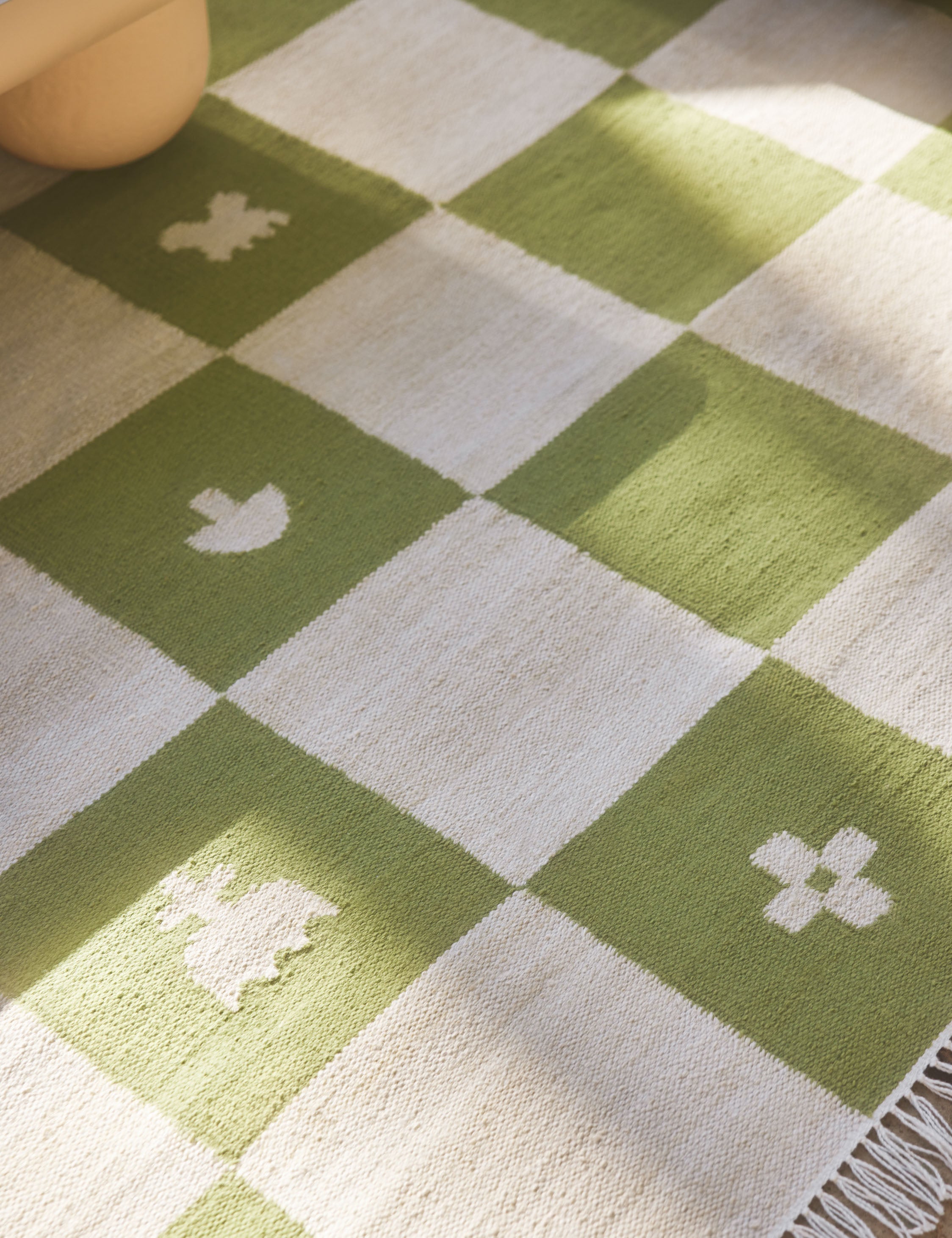 Lulu and Georgia - Noam Indoor / Outdoor Rug Swatch by Sarah Sherman Samuel, Mint