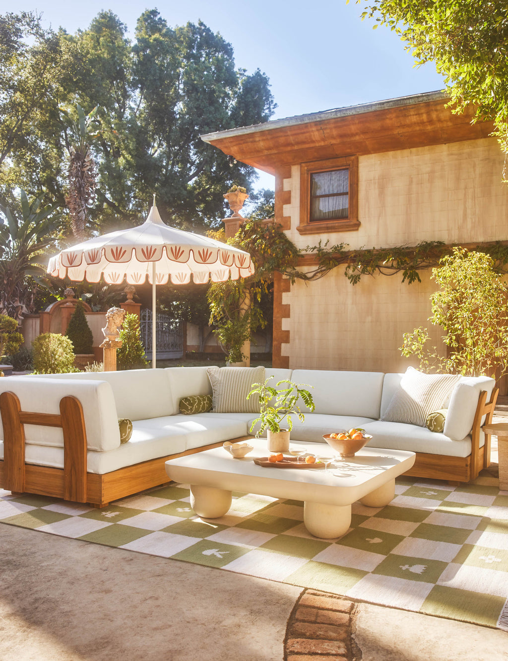 Lulu and Georgia - Abbot Outdoor Modular Corner Sectional Sofa by Sarah Sherman Samuel