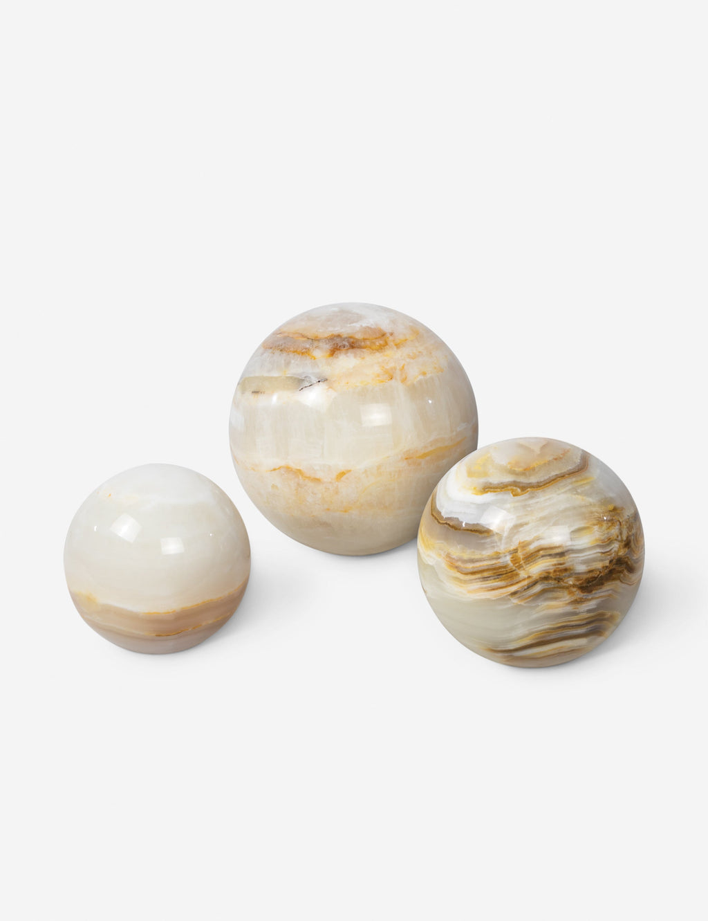 Lulu and Georgia - Jade Sphere Objects (Set of 3) by Regina Andrew
