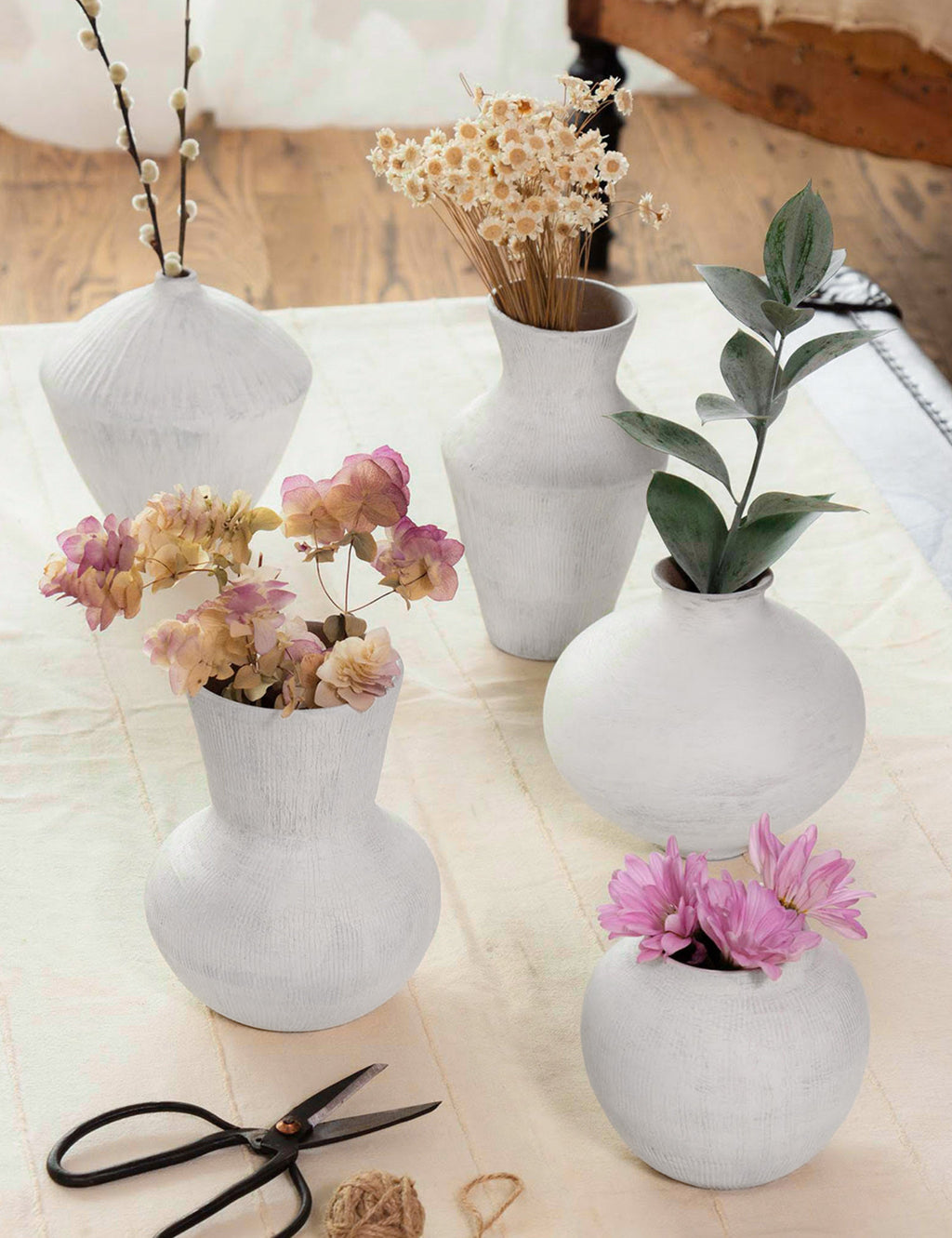 Lulu and Georgia - Noor Ceramic Vases (Set of 5) by Regina Andrew