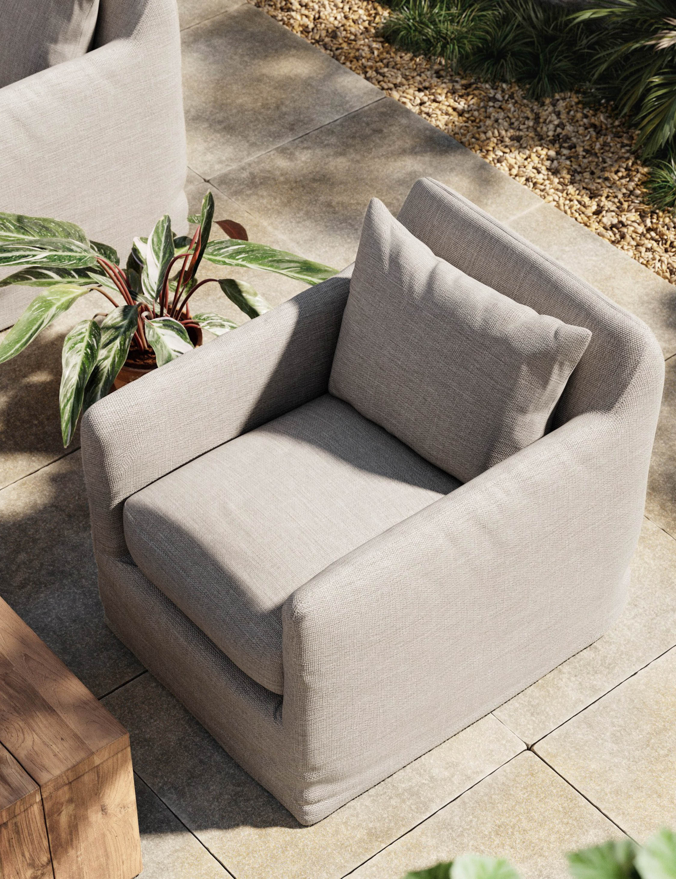 Lulu and Georgia - Orlena Outdoor Swivel Chair