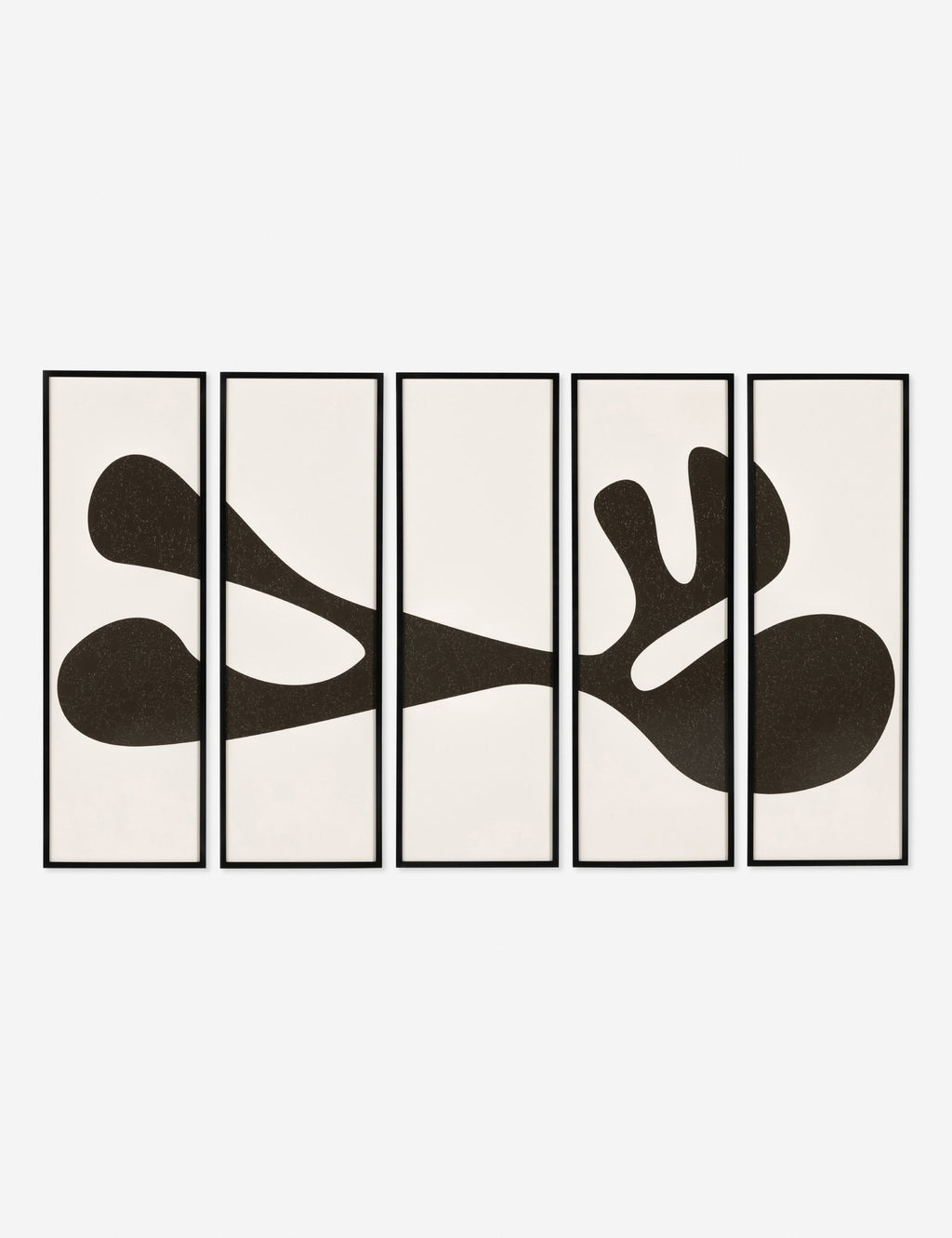 Lulu and Georgia - Organic Shape I Wall Art (Set of 5) by FHAS Inhouse