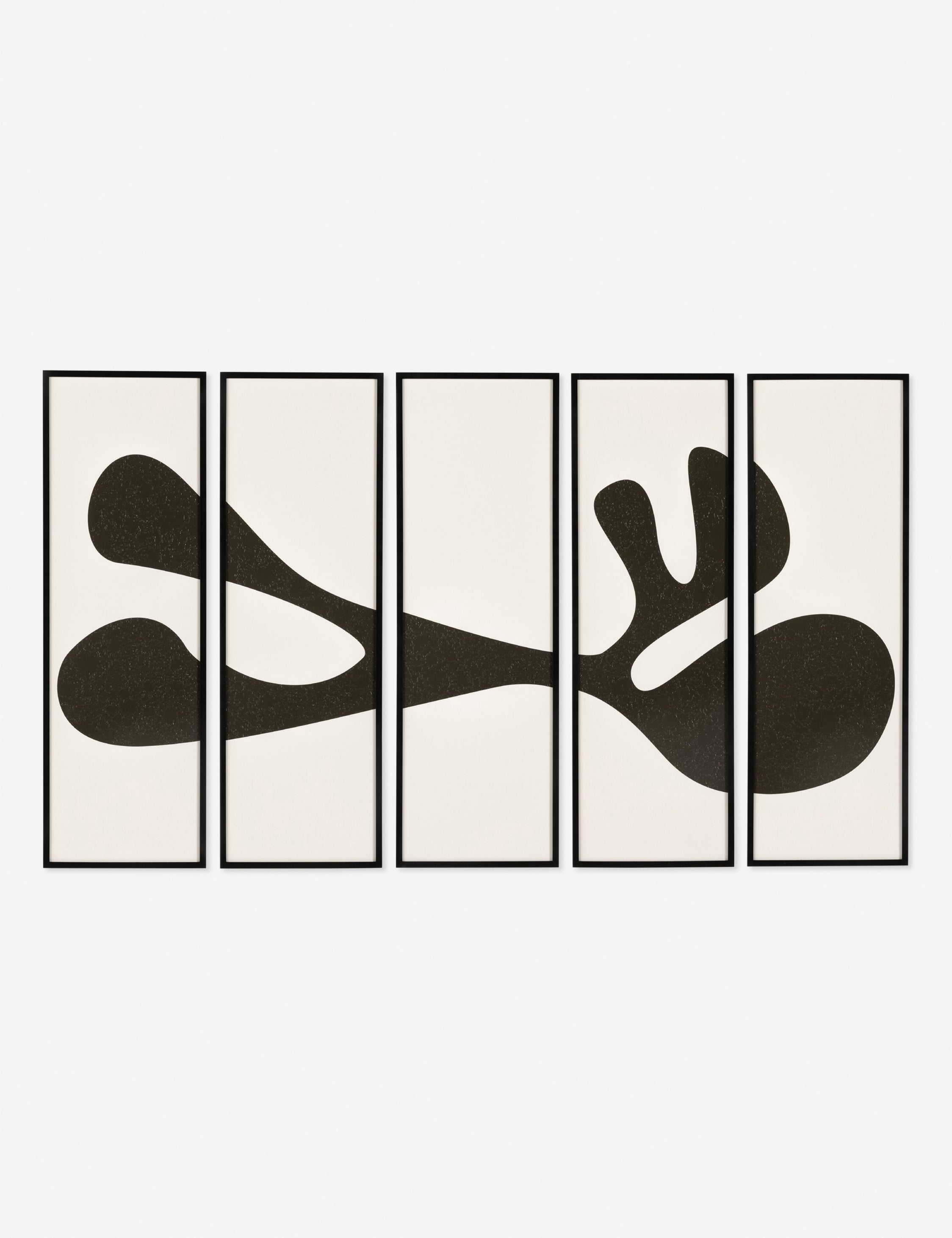 Lulu and Georgia - Organic Shape I Wall Art (Set of 5) by FHAS Inhouse