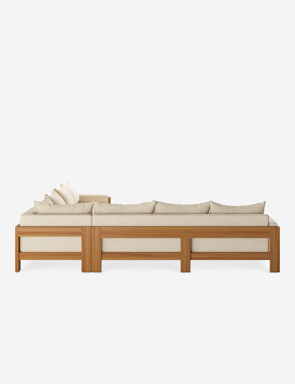 Lulu and Georgia - Sanford Outdoor Teak Sectional Sofa