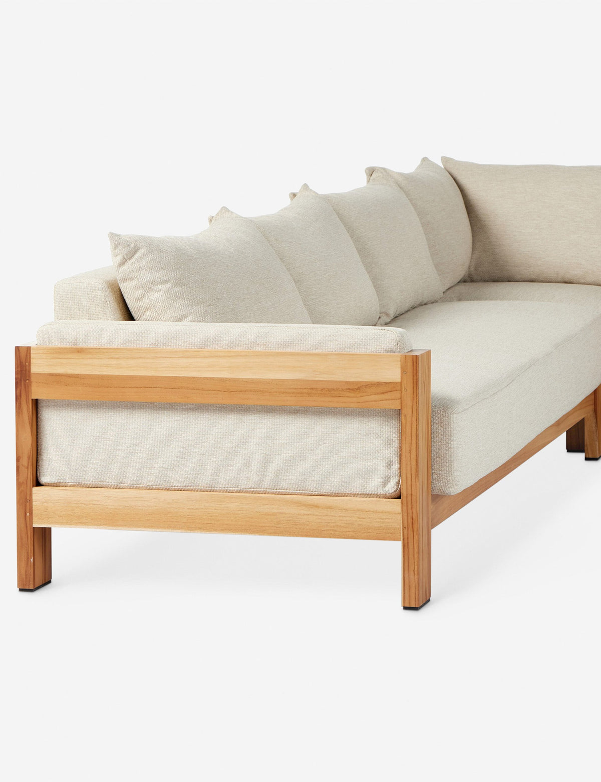 Lulu and Georgia - Sanford Outdoor Teak Sectional Sofa