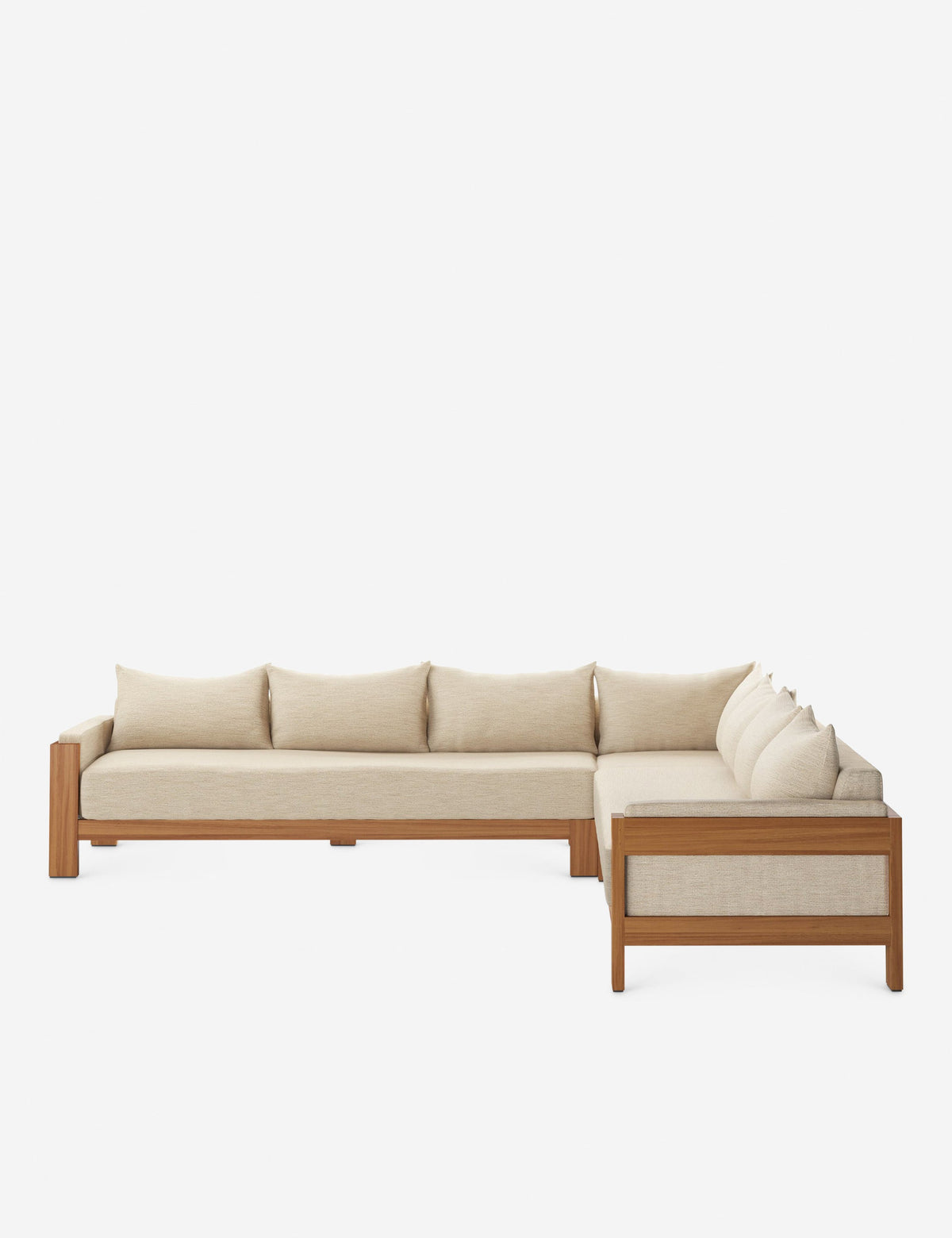 Lulu and Georgia - Sanford Outdoor Teak Sectional Sofa