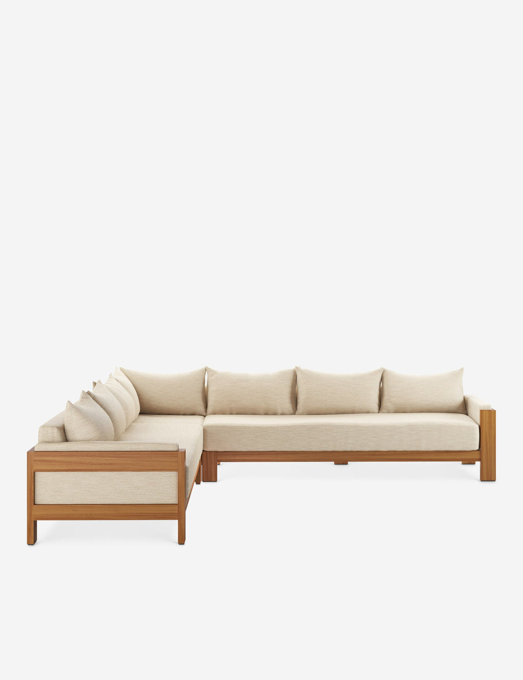 Lulu and Georgia - Sanford Outdoor Teak Sectional Sofa