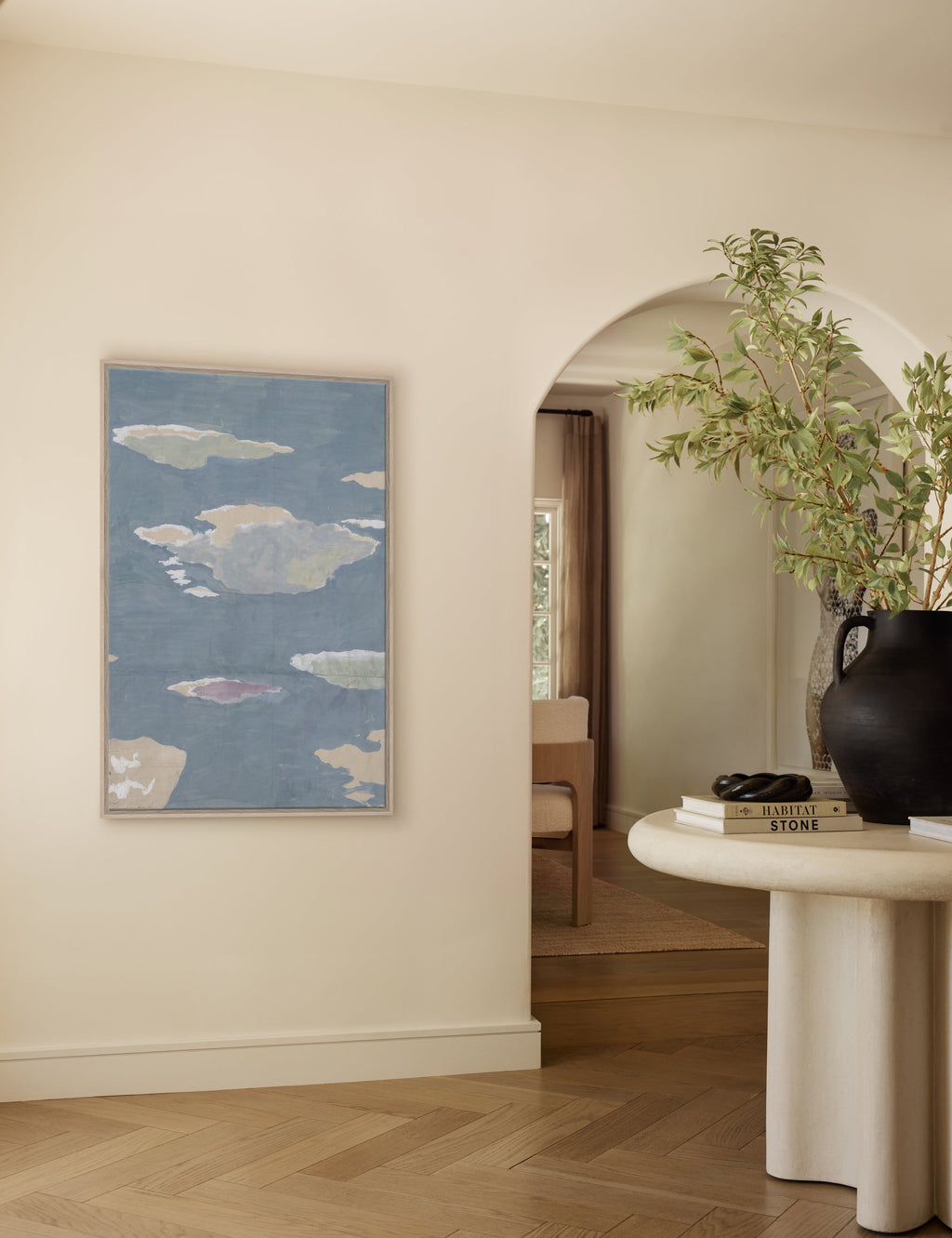 Lulu and Georgia - Cloudscape Triptych Print by Paule Marrot