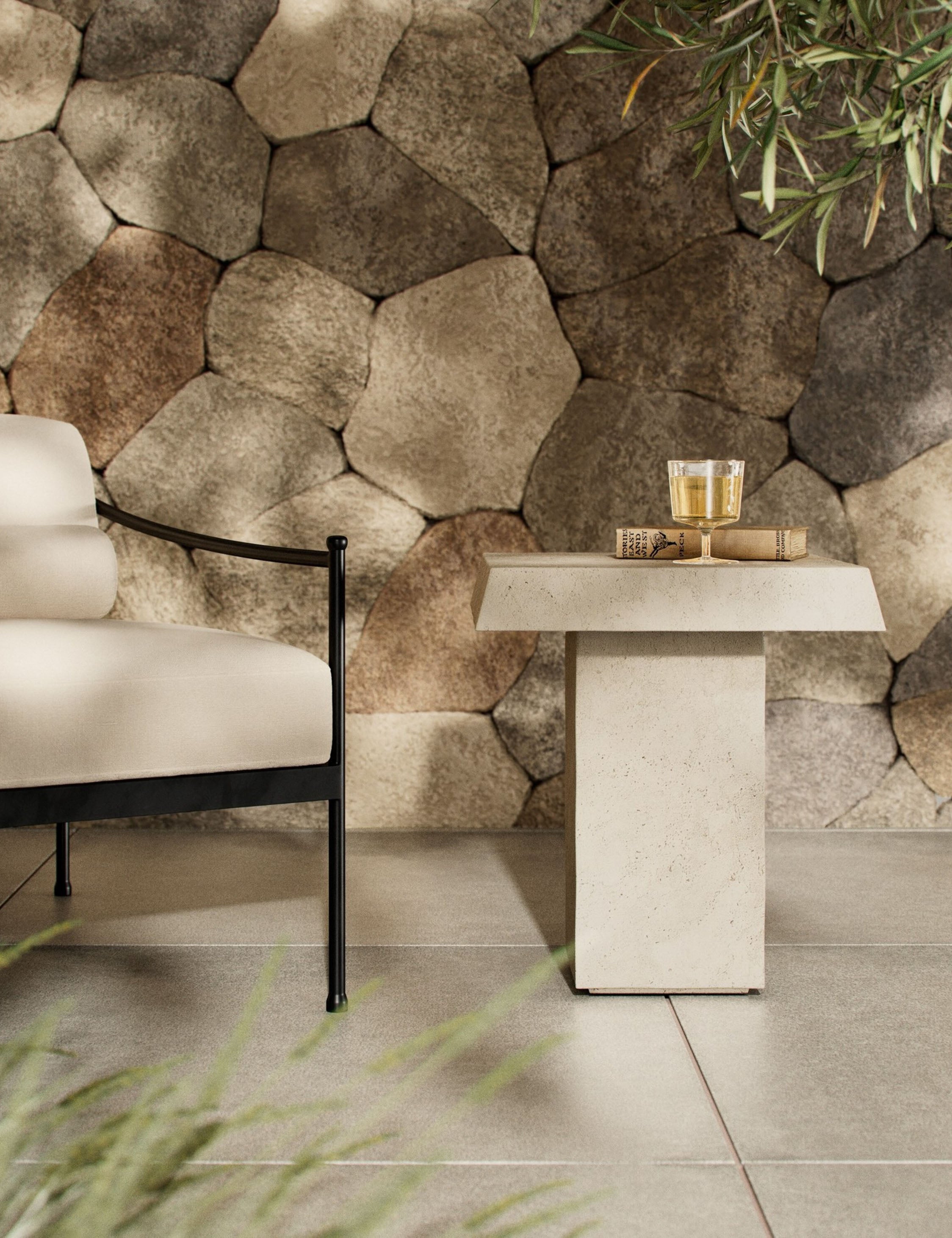 Lulu and Georgia - Avila Indoor / Outdoor Side Table by Amber Lewis x Four Hands