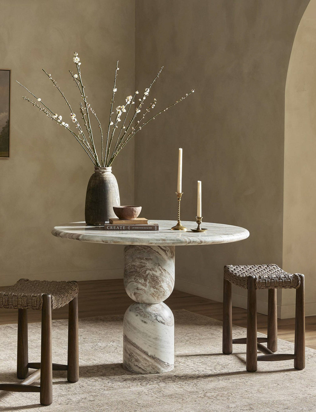 Lulu and Georgia - Figueroa Round Dining Table by Amber Lewis x Four Hands