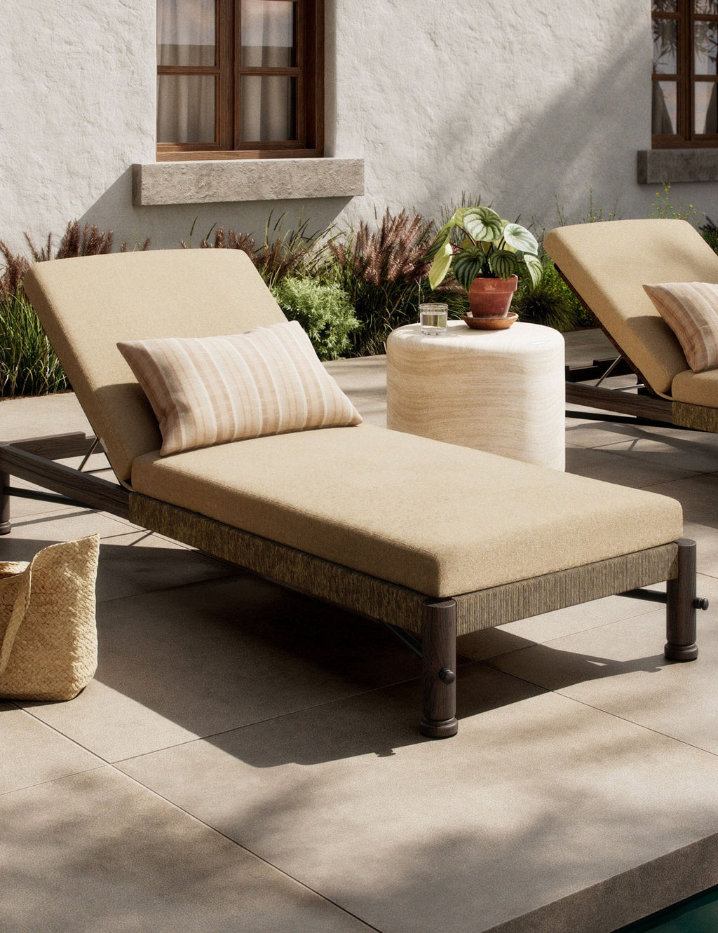 Lulu and Georgia - Finnegan Indoor / Outdoor Chaise by Amber Lewis x Four Hands